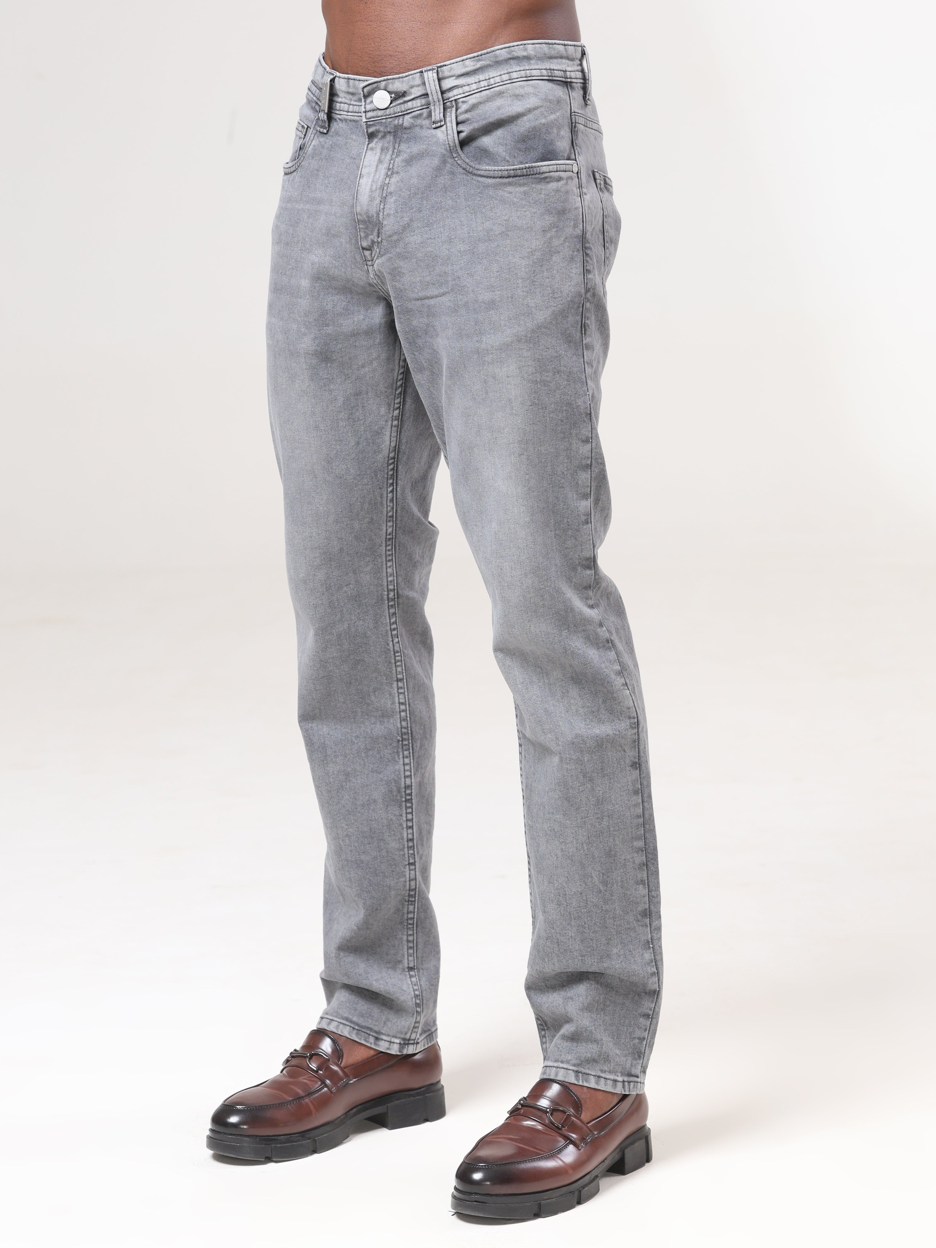 Mid Wash Slim Fit Jeans
