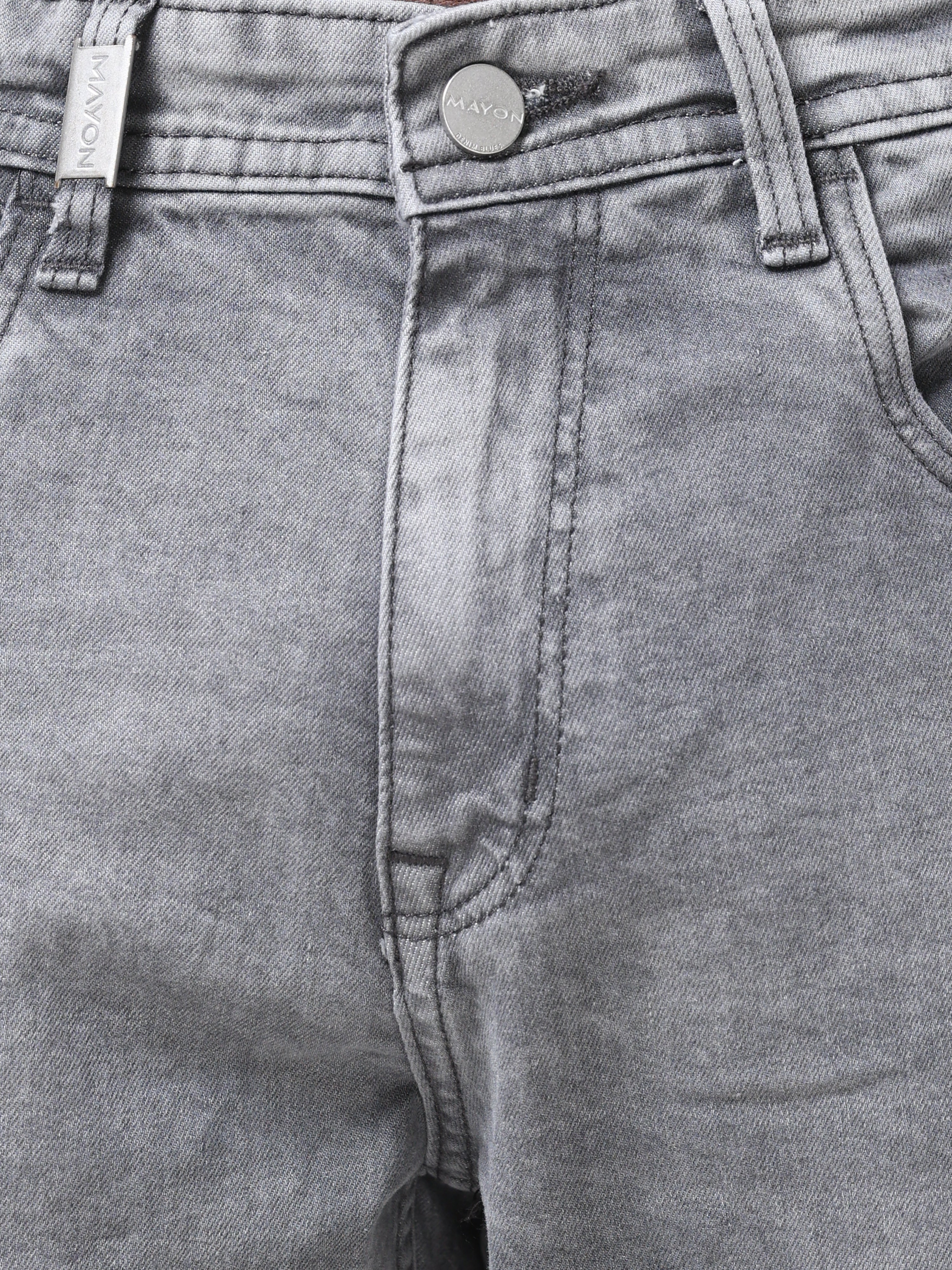 Mid Wash Slim Fit Jeans