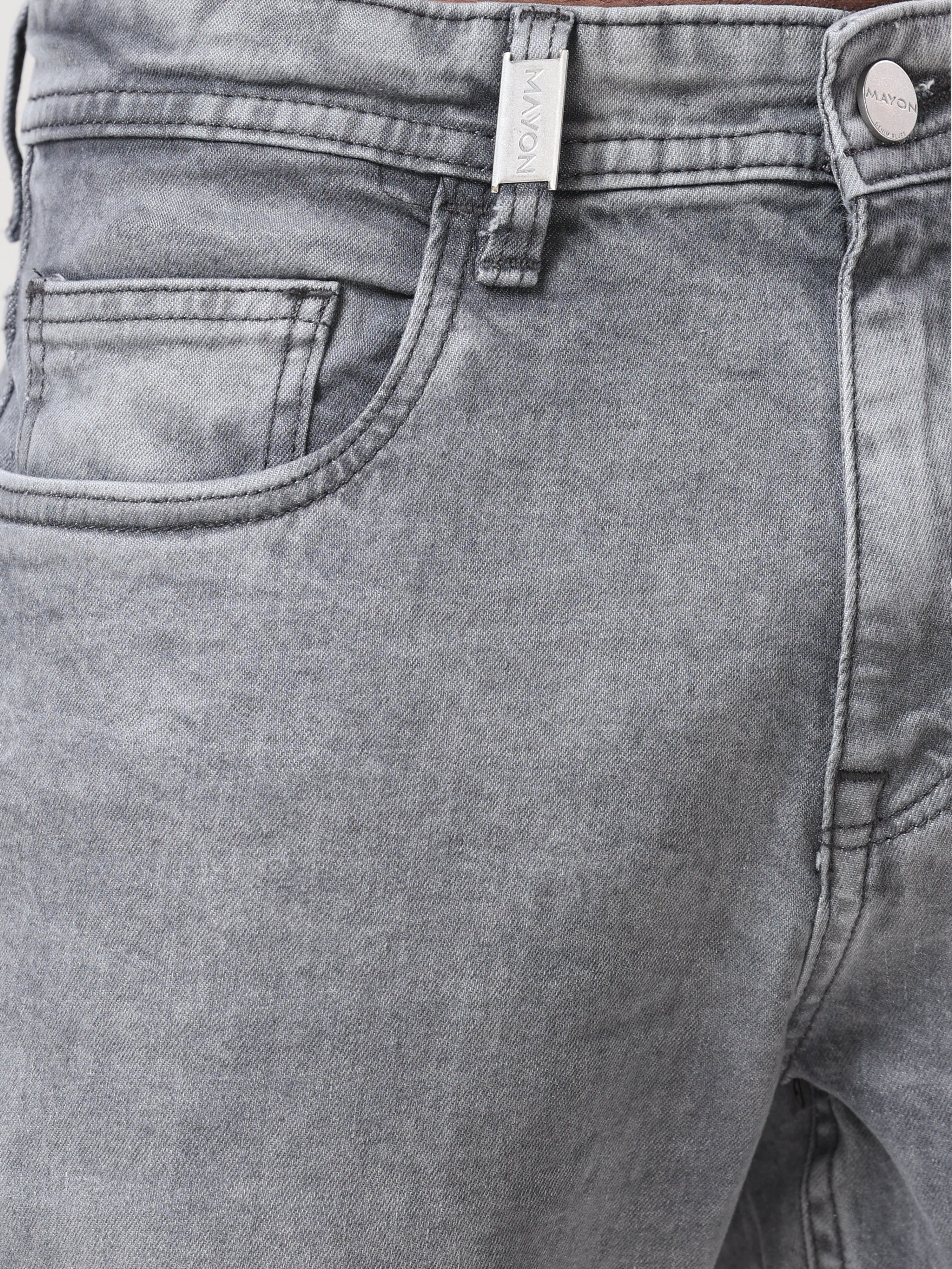Mid Wash Slim Fit Jeans