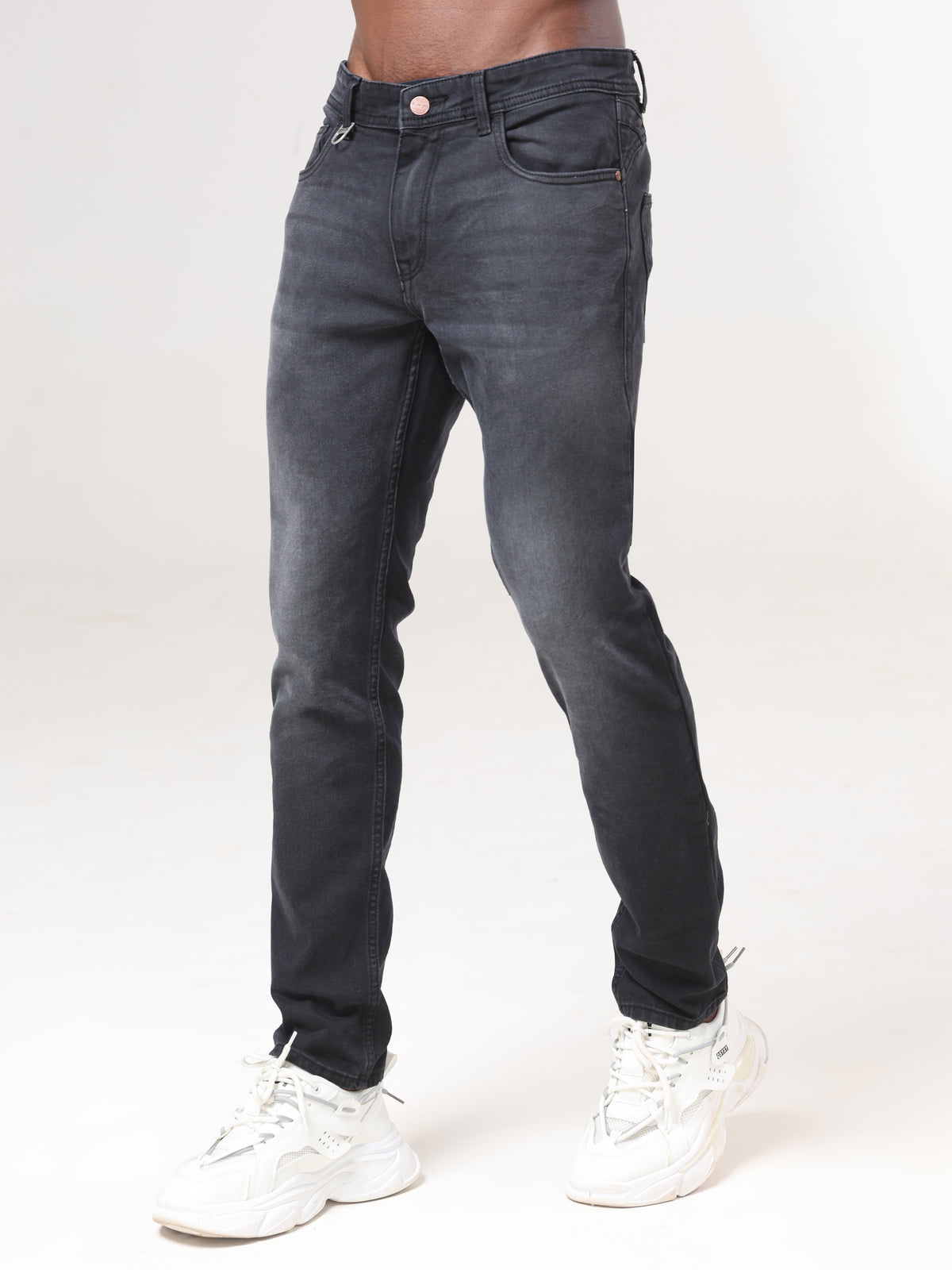 Mid Wash Slim Fit Jeans