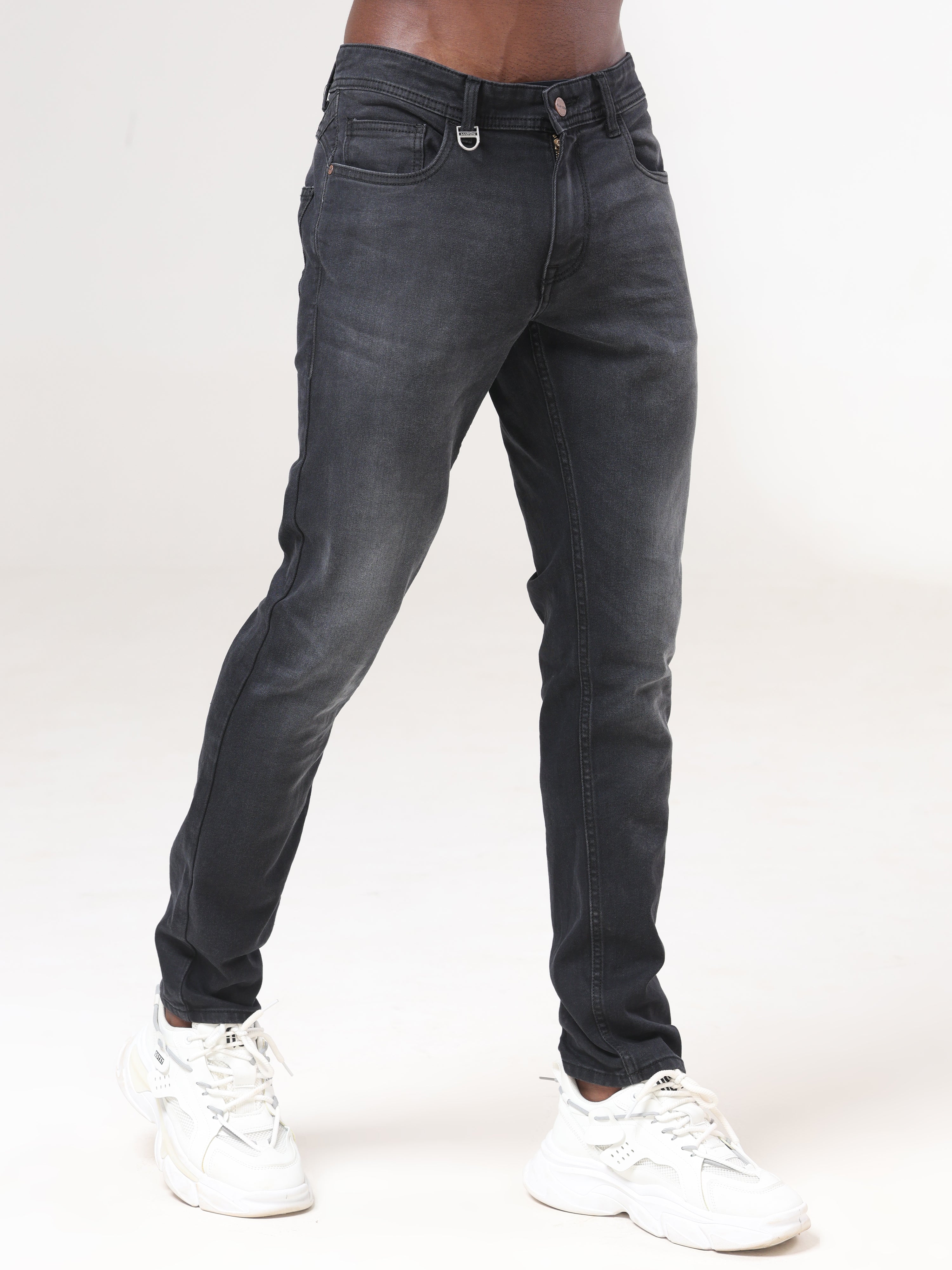 Mid Wash Slim Fit Jeans