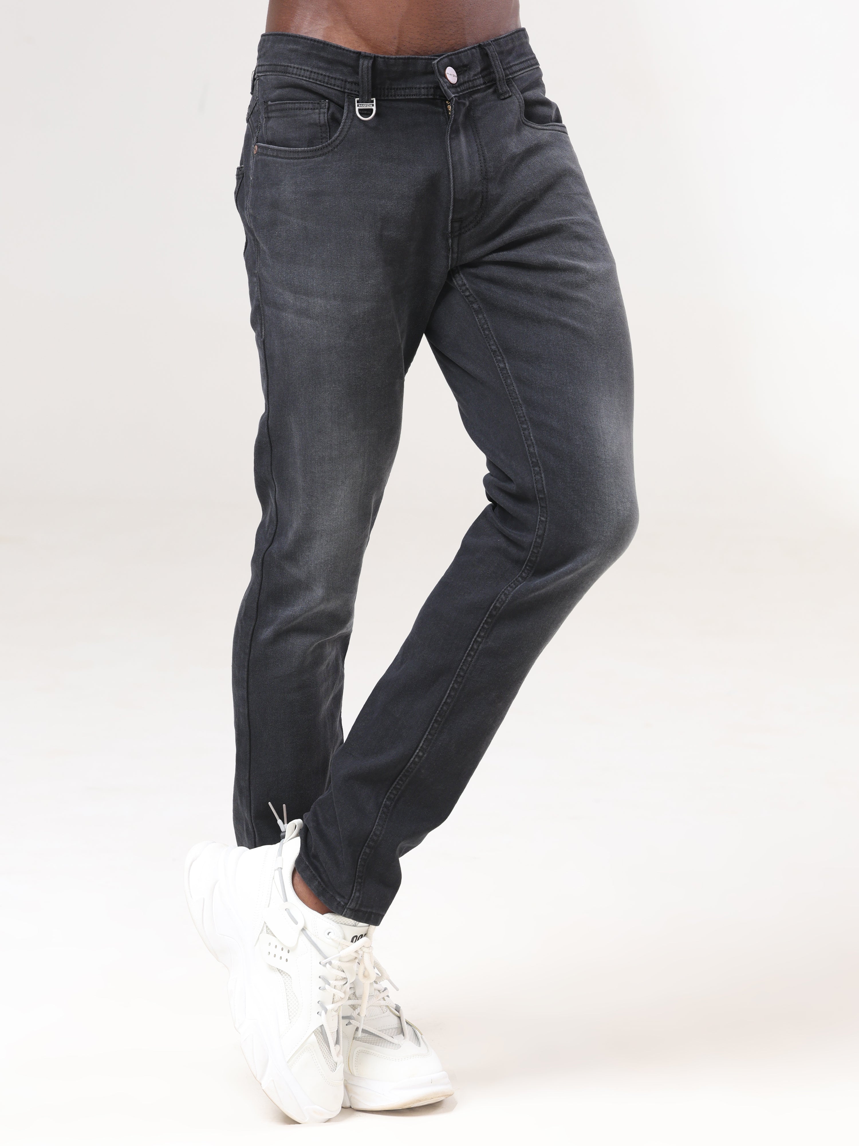 Mid Wash Slim Fit Jeans