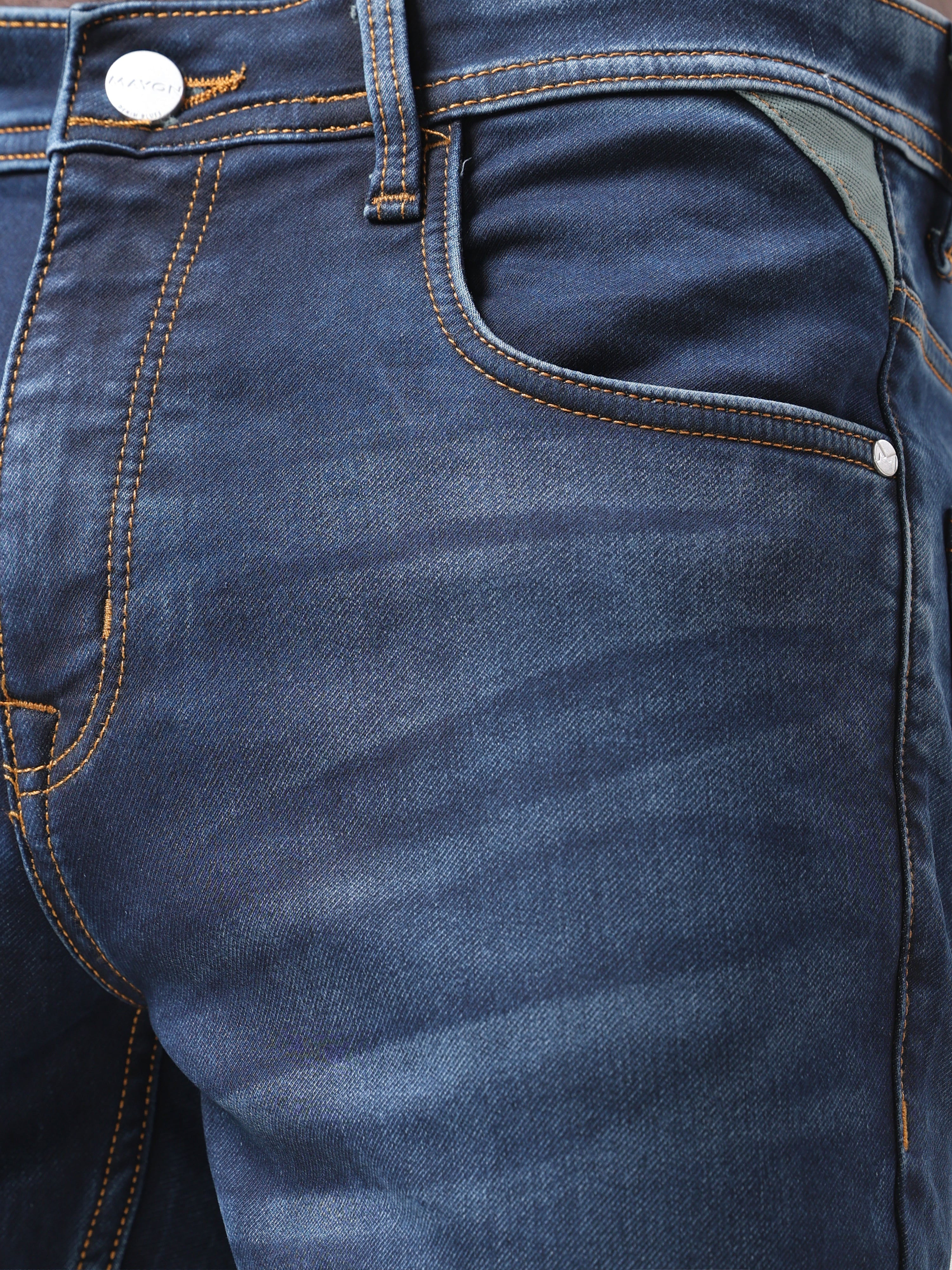Mid Wash Slim Fit Jeans