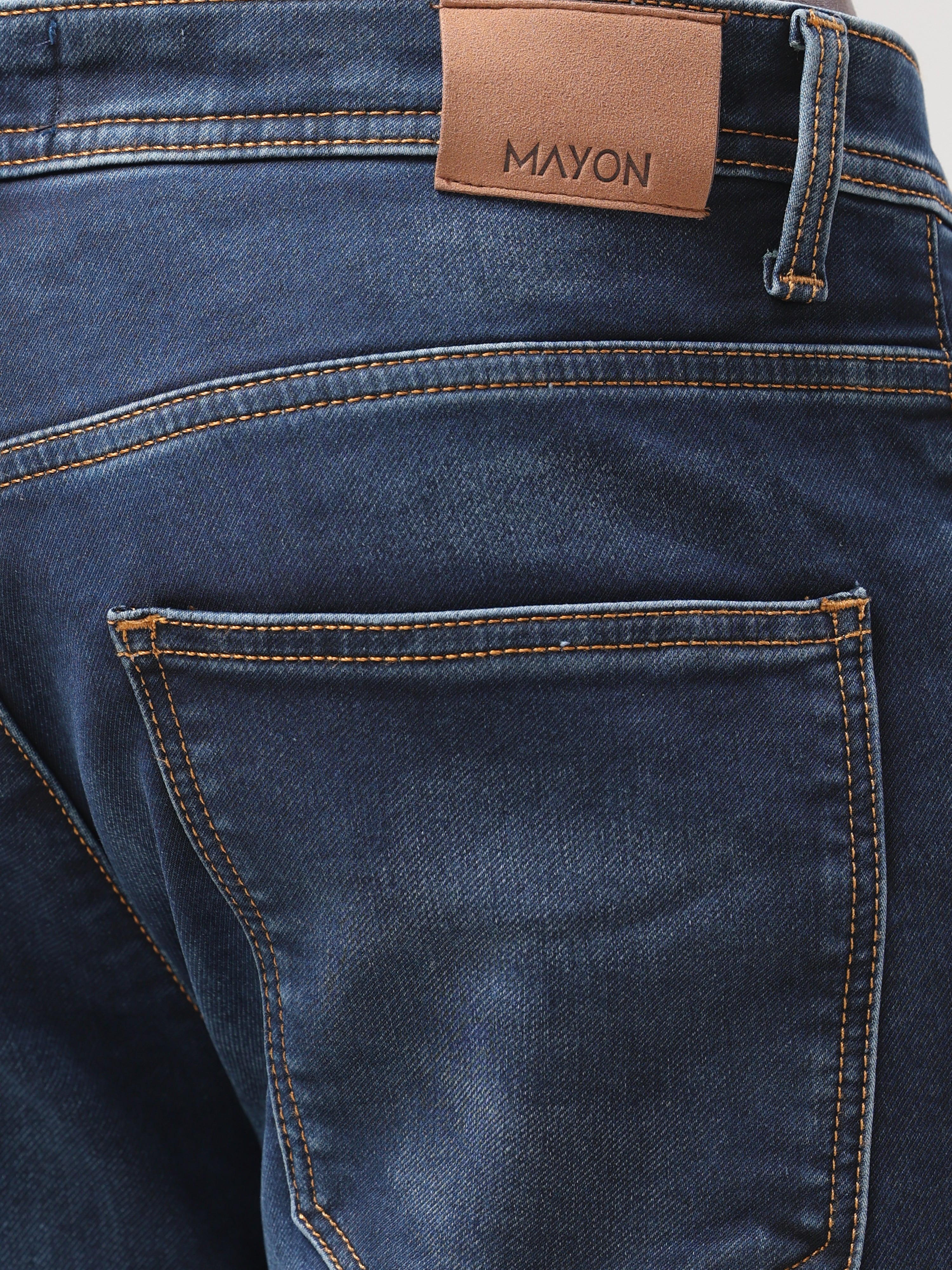Mid Wash Slim Fit Jeans