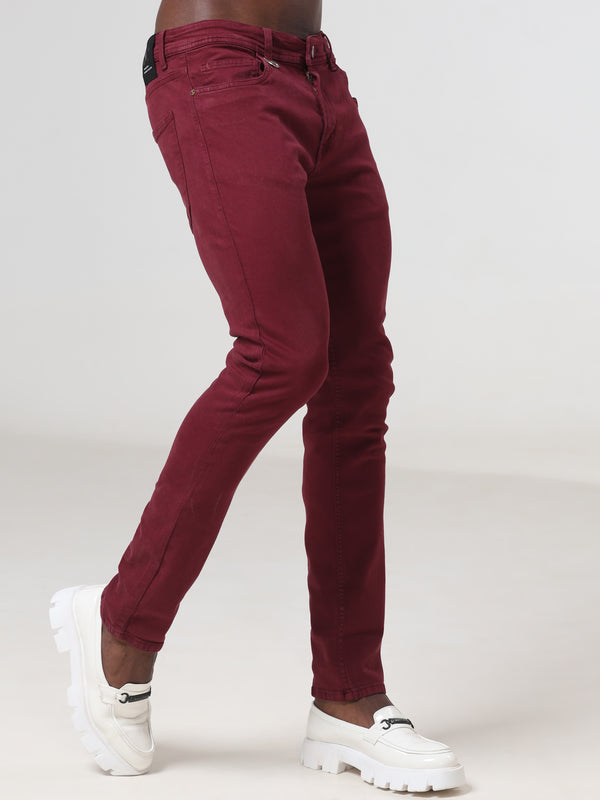 Light Green Coloured Slim Fit Jeans