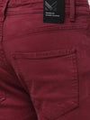 Dark Green Coloured Slim Fit Jeans