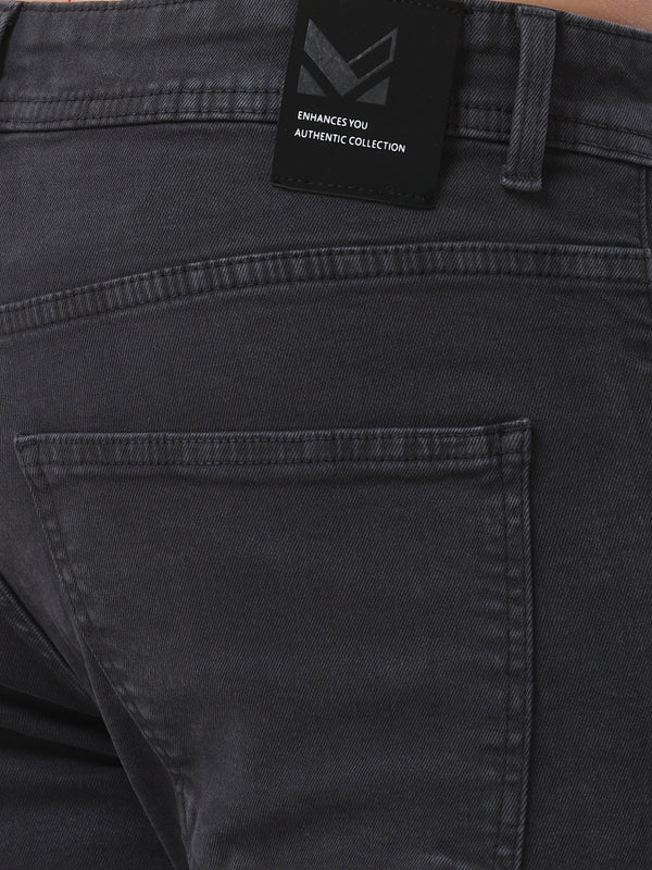 Dark Green Coloured Slim Fit Jeans