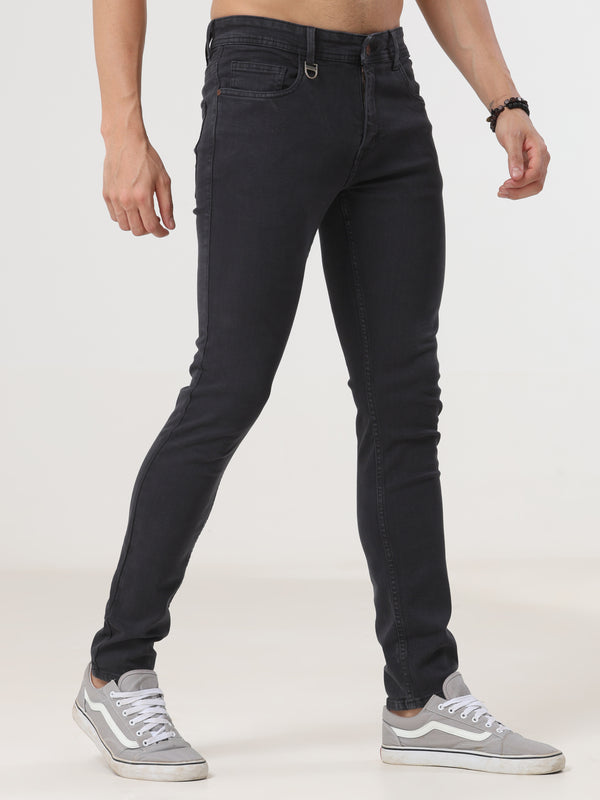Dark Green Coloured Slim Fit Jeans