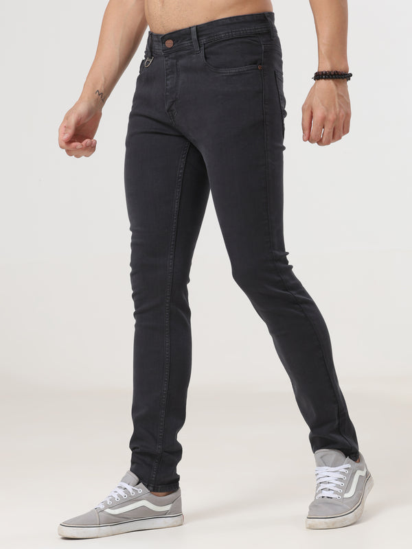 Dark Green Coloured Slim Fit Jeans