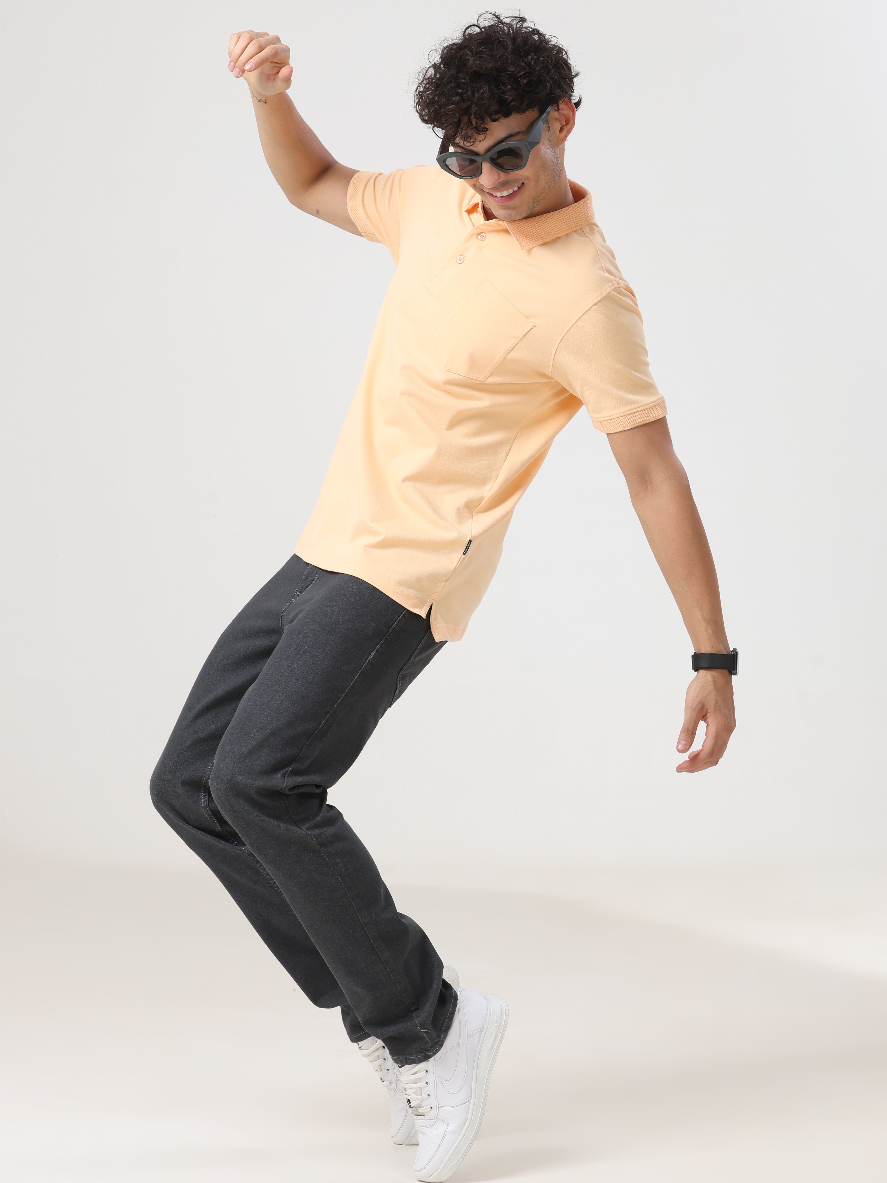 Mid Wash Slim Fit Jeans
