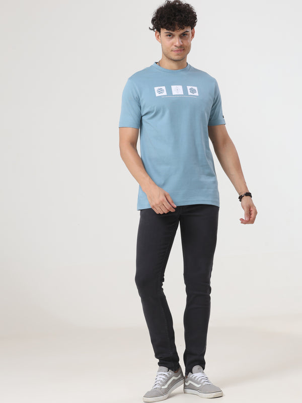 Dark Green Coloured Slim Fit Jeans