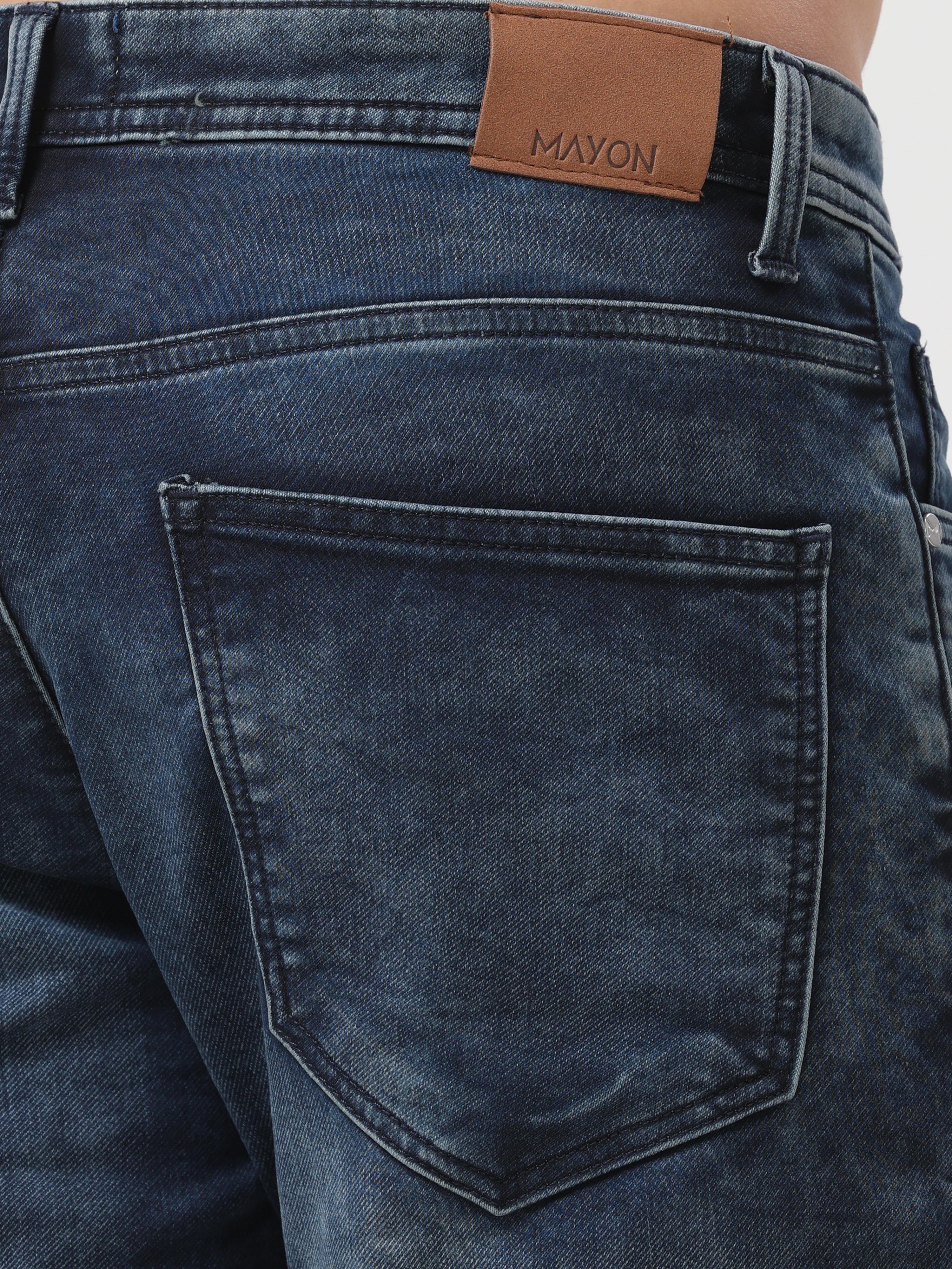 Mid Wash Slim Fit Jeans