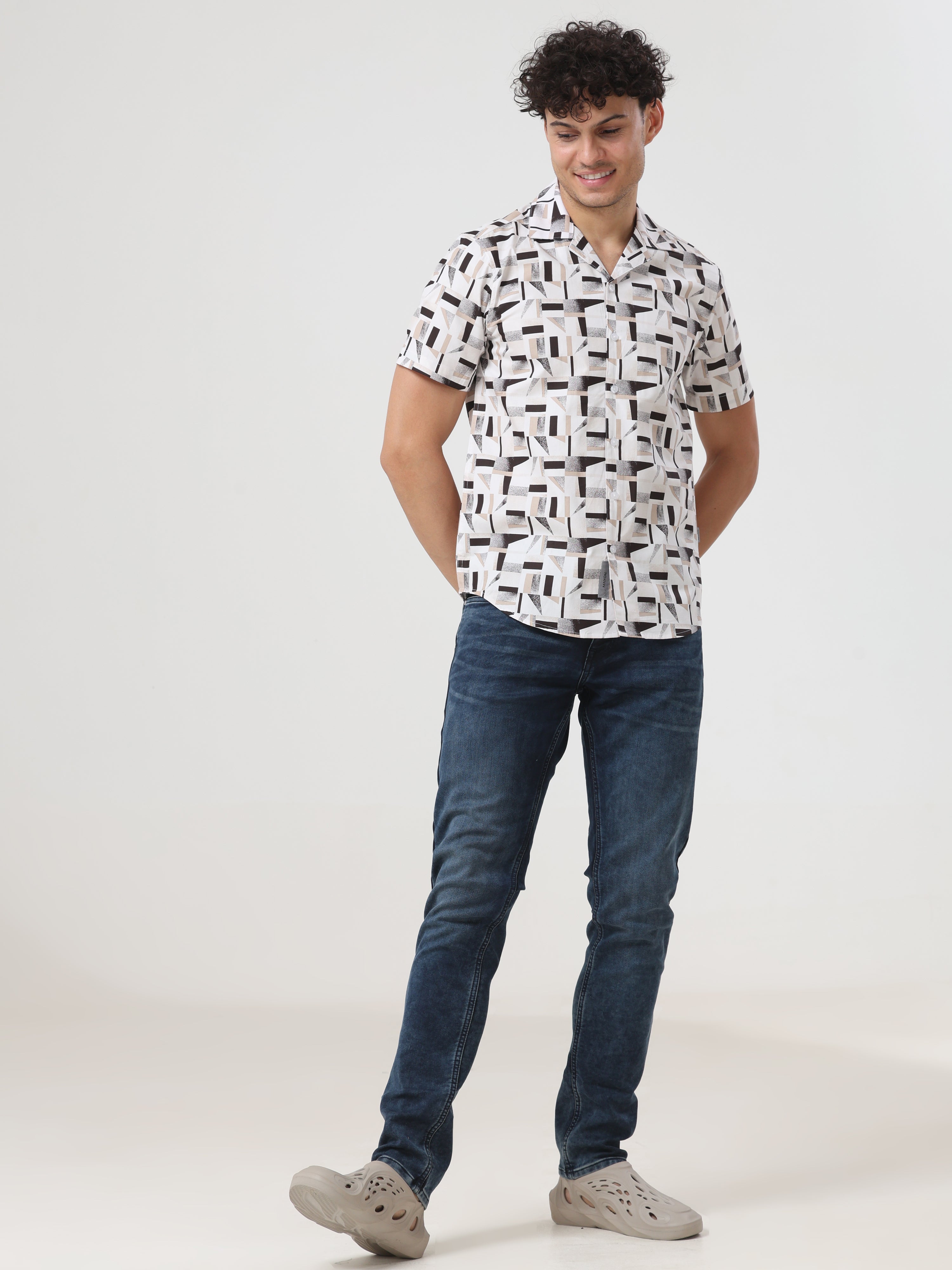 Mid Wash Slim Fit Jeans