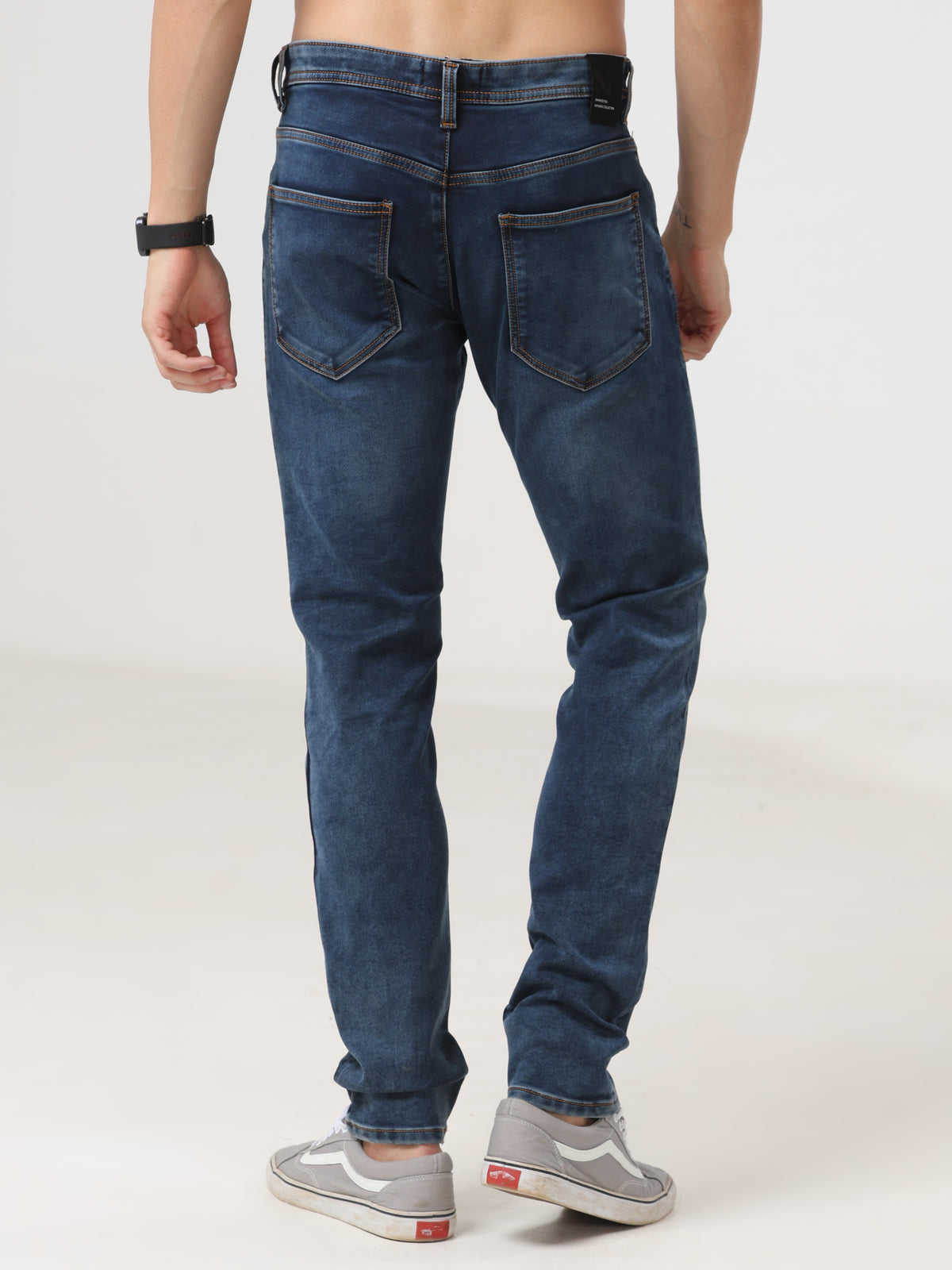 Mid Wash Slim Fit Jeans
