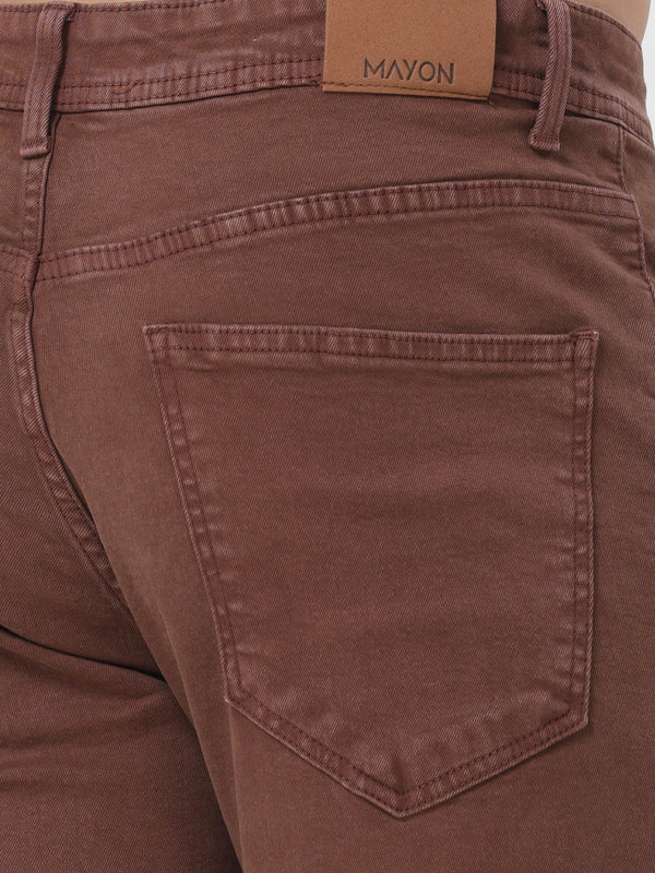 Dark Green Coloured Slim Fit Jeans