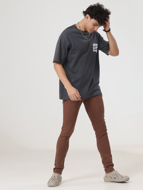Dark Green Coloured Slim Fit Jeans