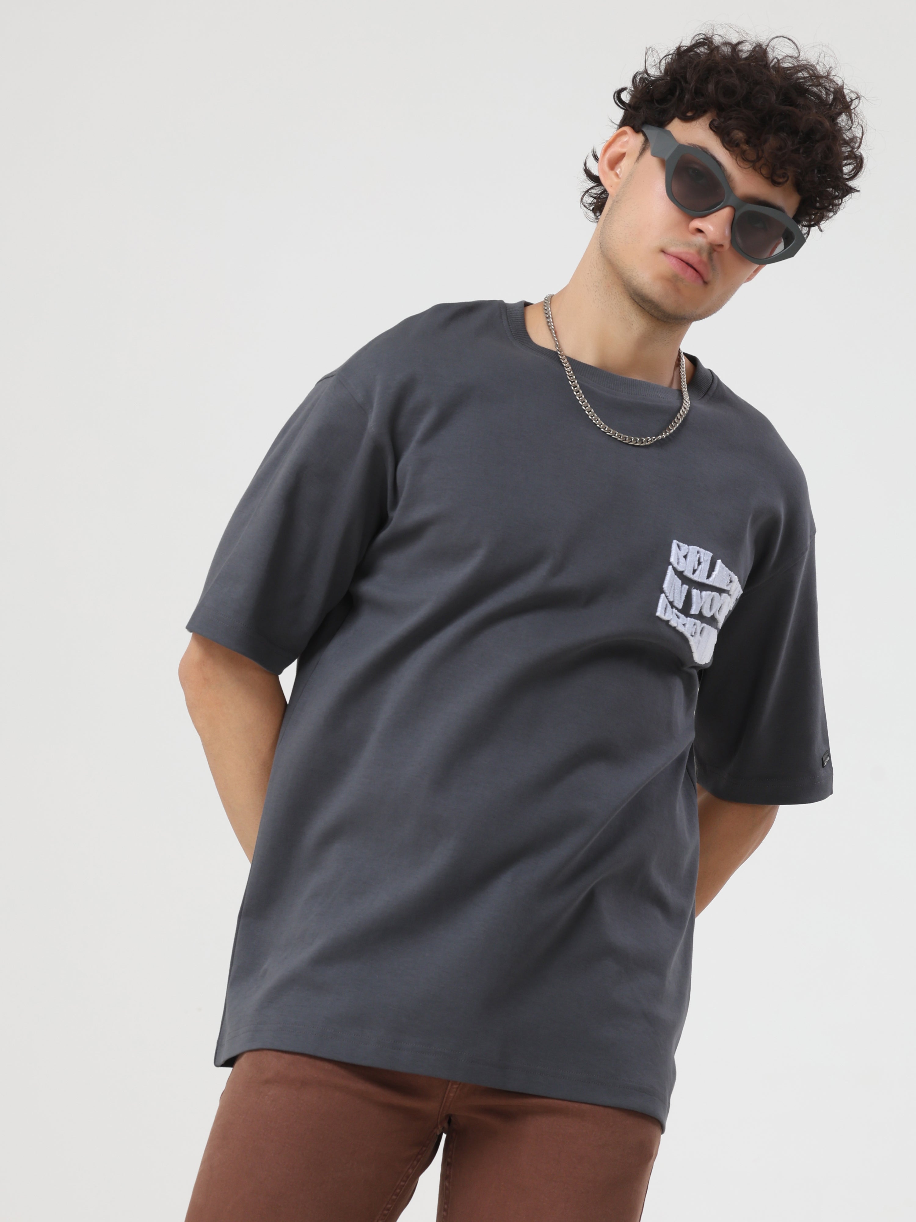 Gray Oversized T-Shirt