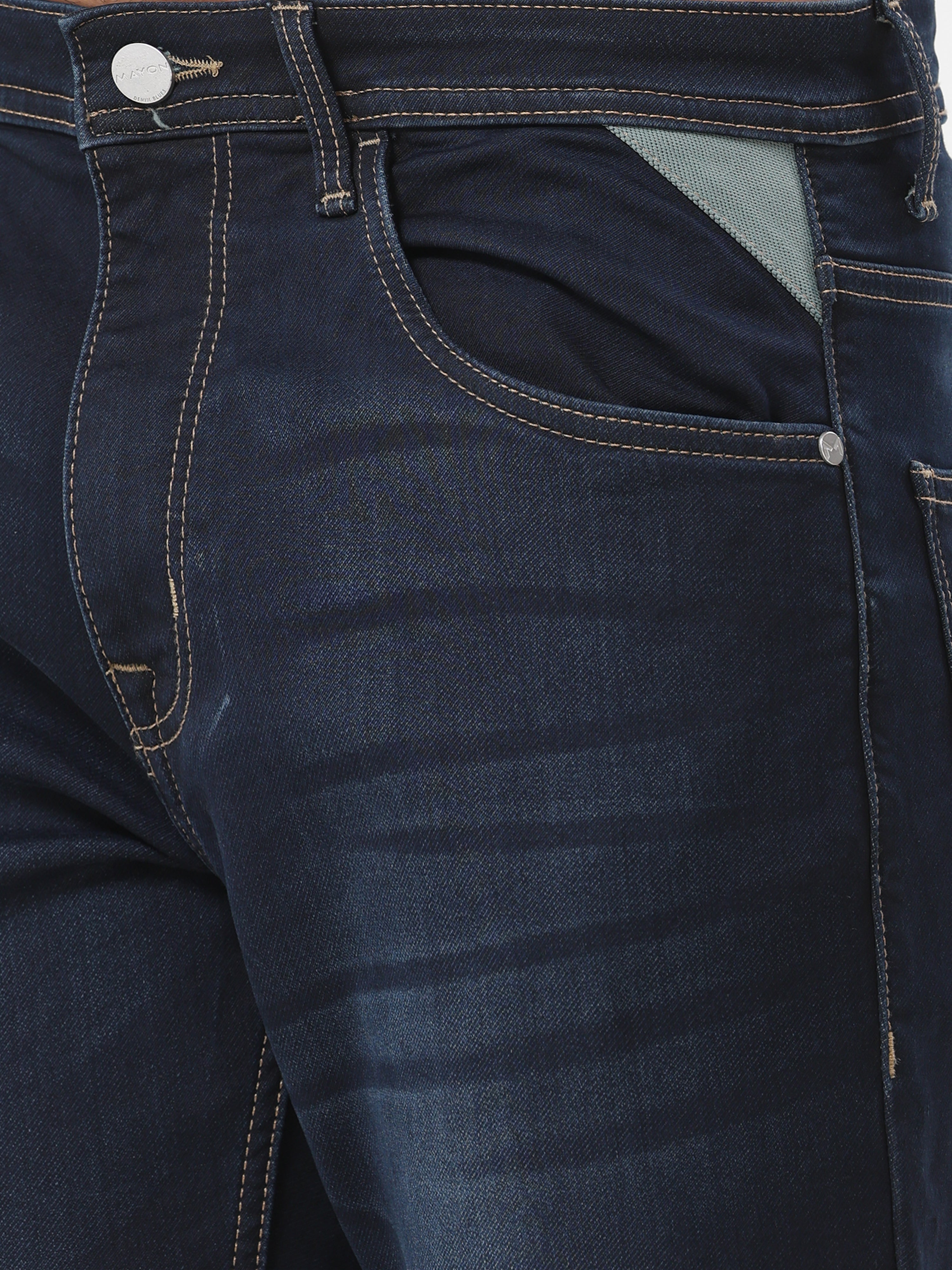 Mid Wash Slim Fit Jeans