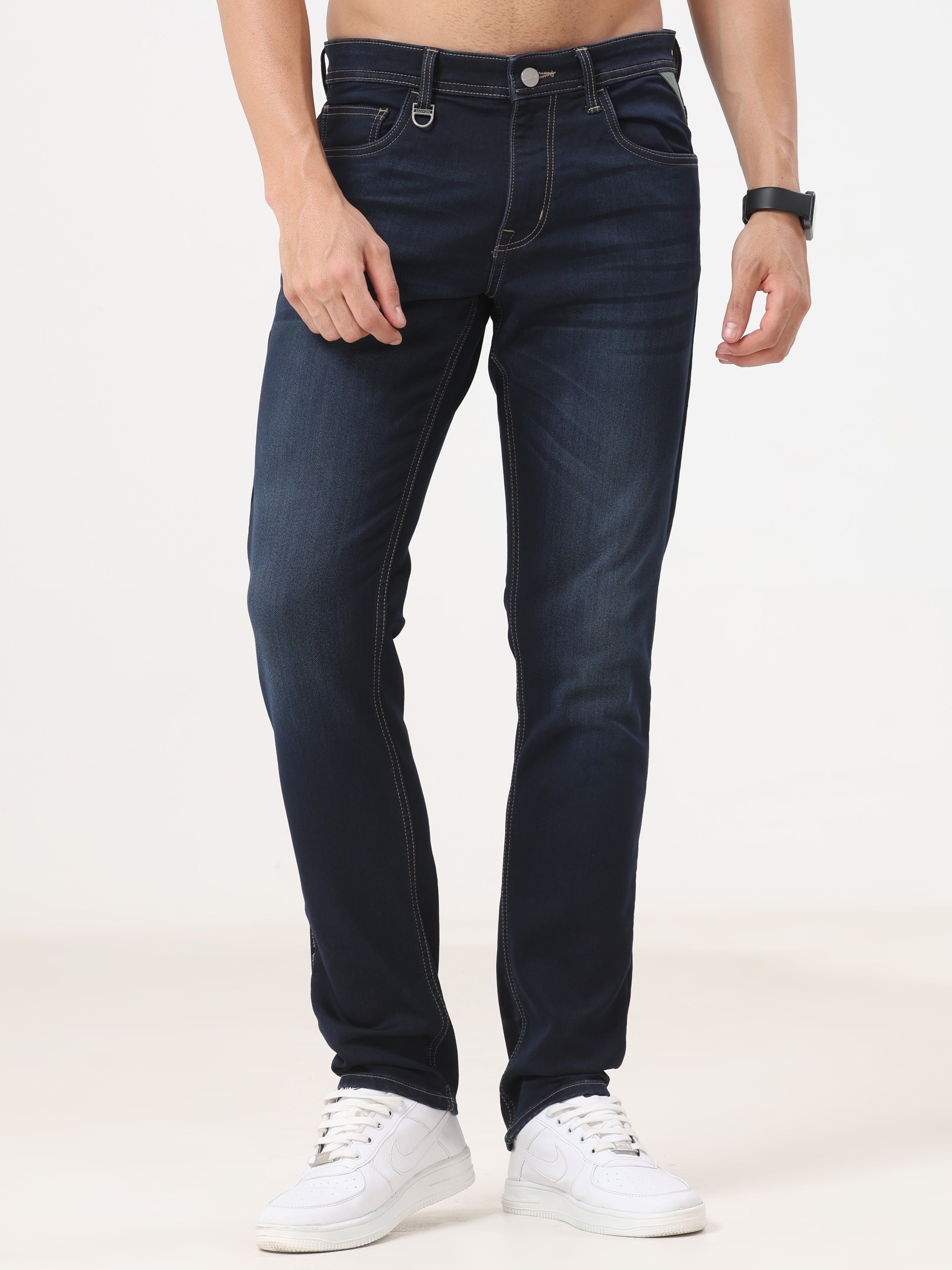 Mid Wash Slim Fit Jeans