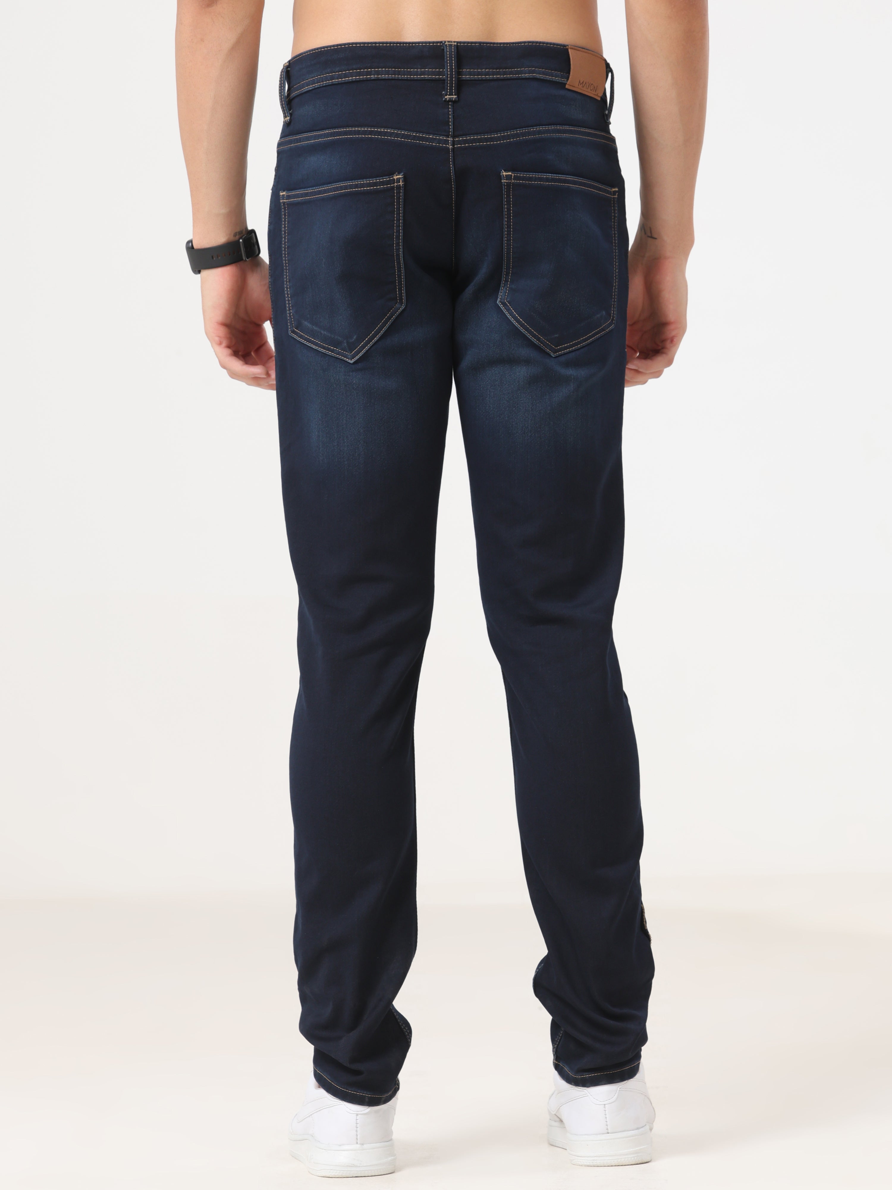 Mid Wash Slim Fit Jeans