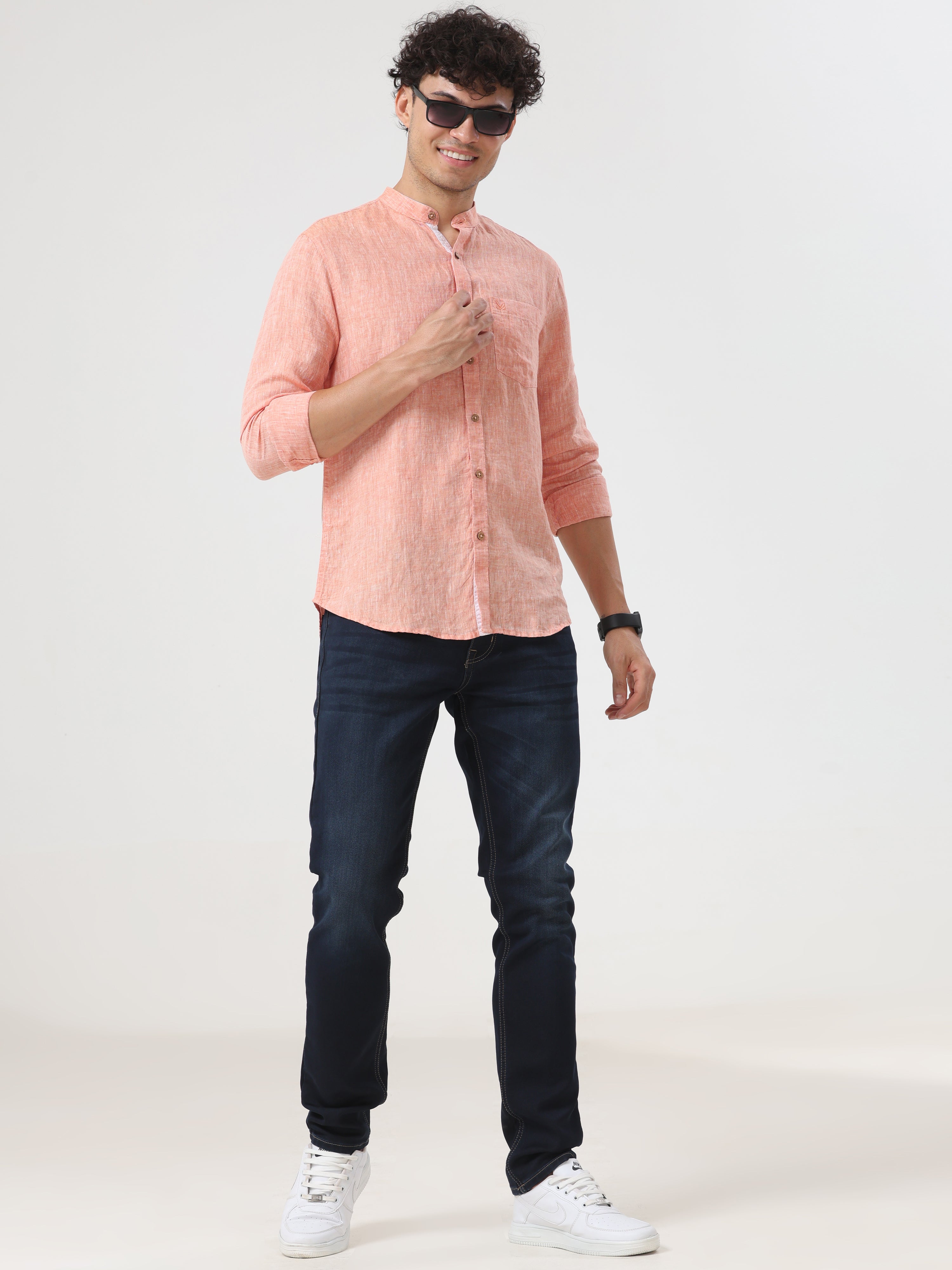 Mid Wash Slim Fit Jeans