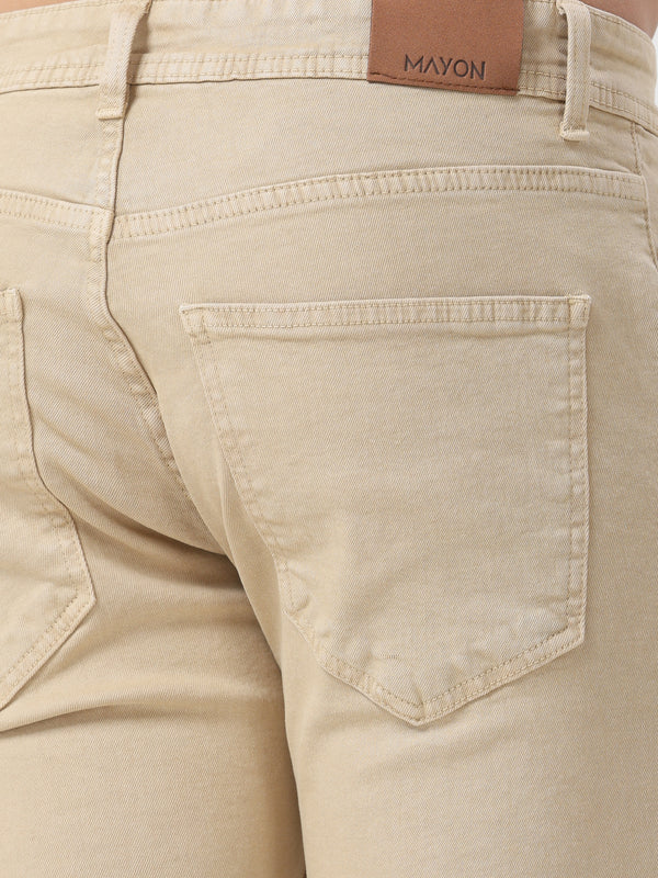 Dark Green Coloured Slim Fit Jeans
