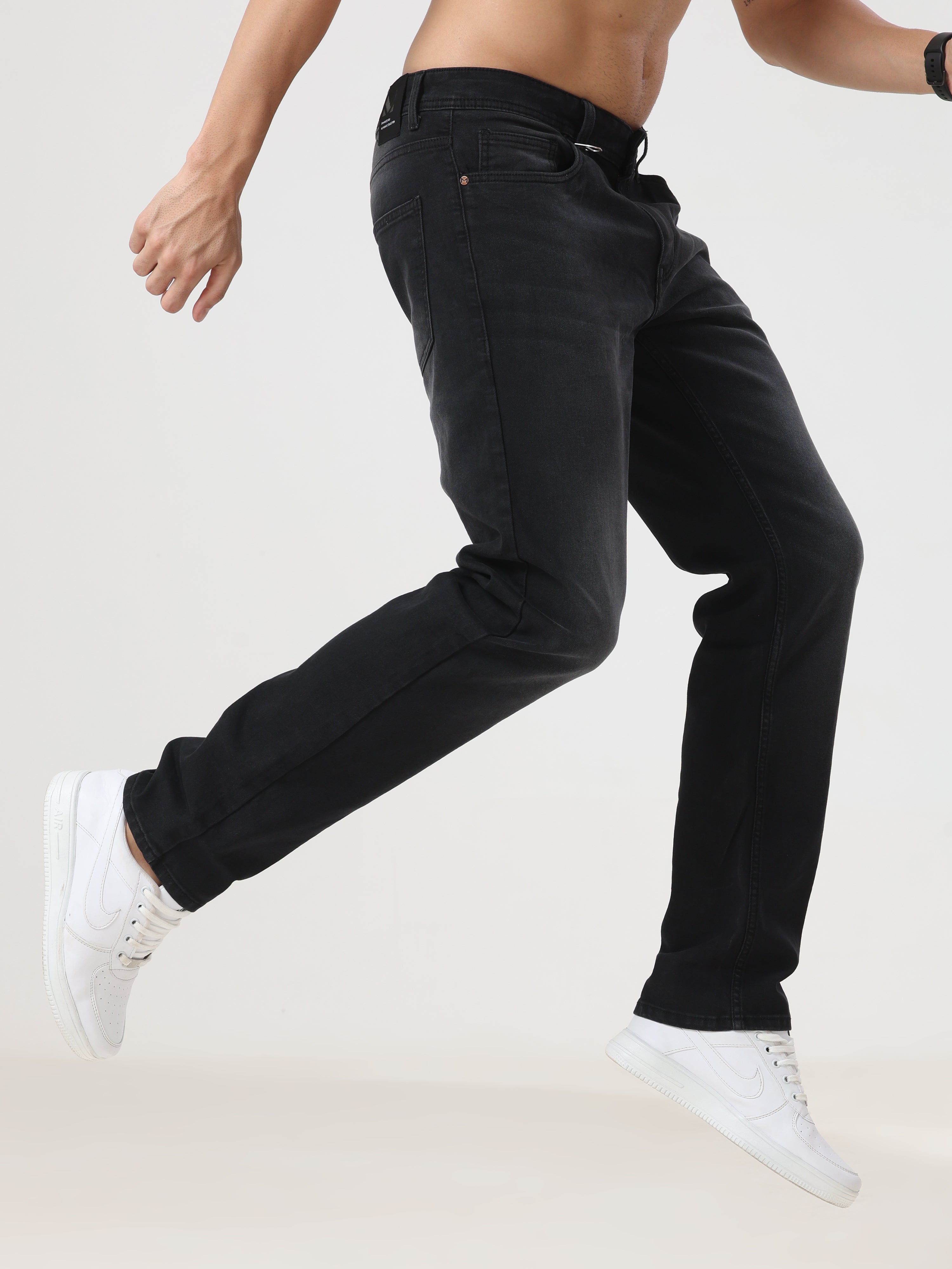 Mid Wash Regular Fit Jeans