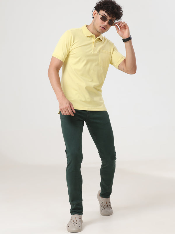 Dark Grey Coloured Slim Fit Jeans