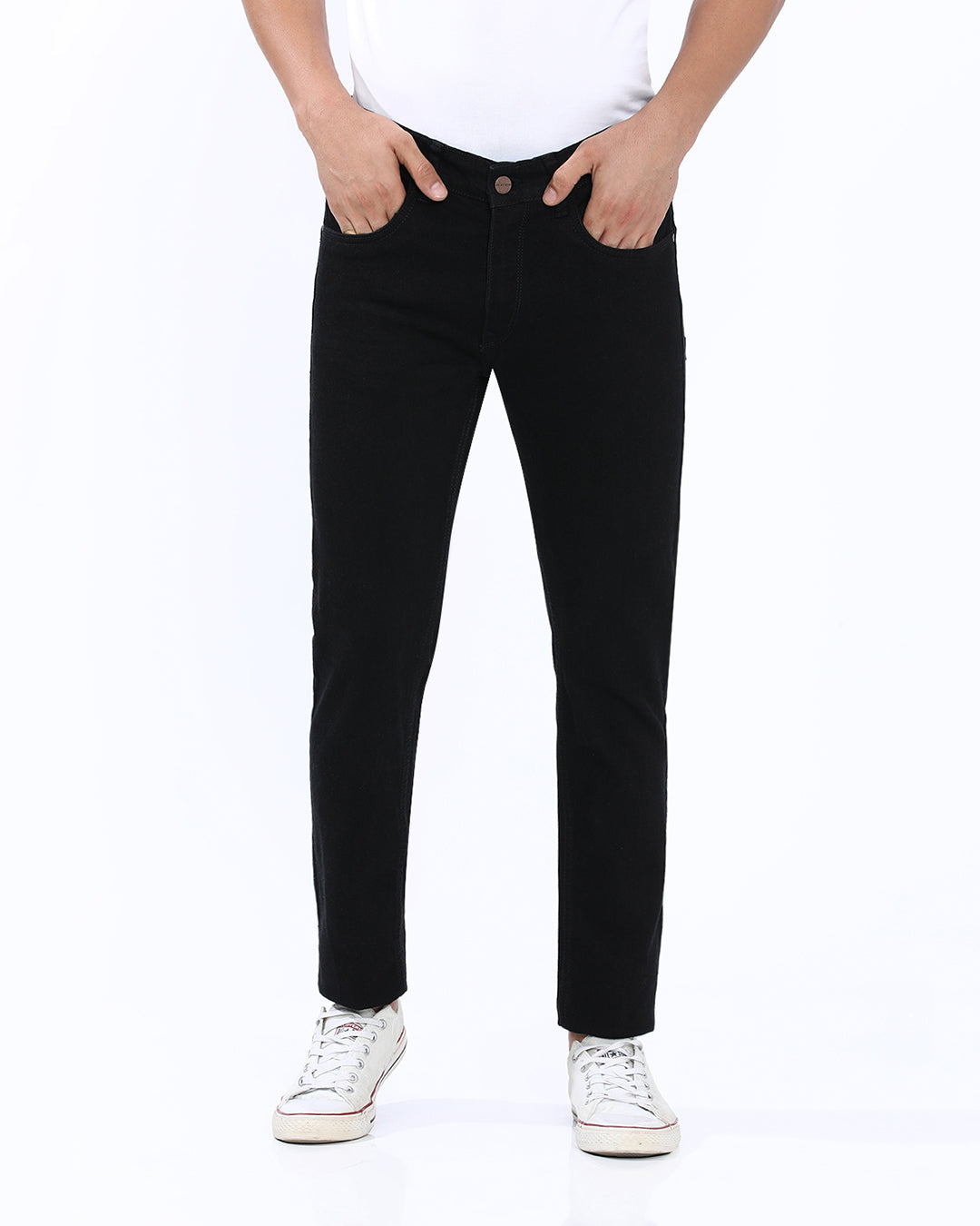 Mid Wash Slim Fit Jeans
