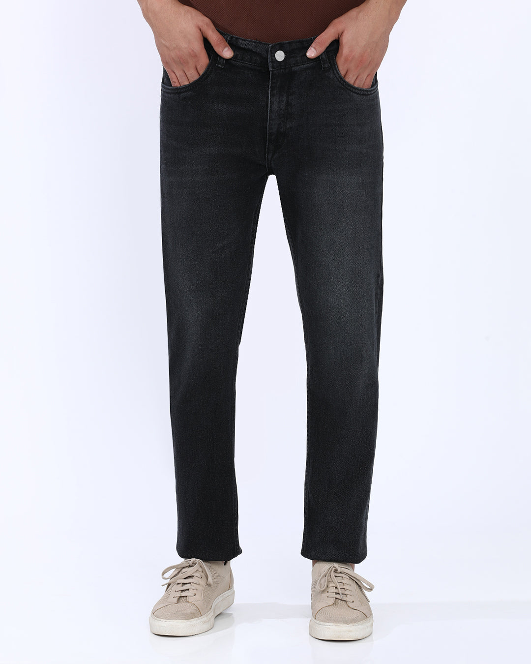 Mid Wash Slim Fit Jeans