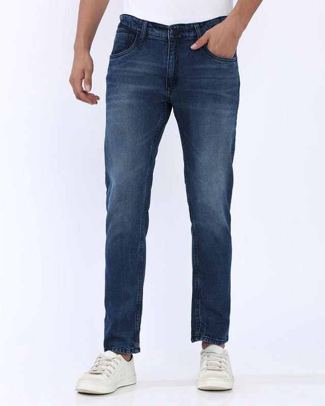 Mid Wash Slim Fit Jeans