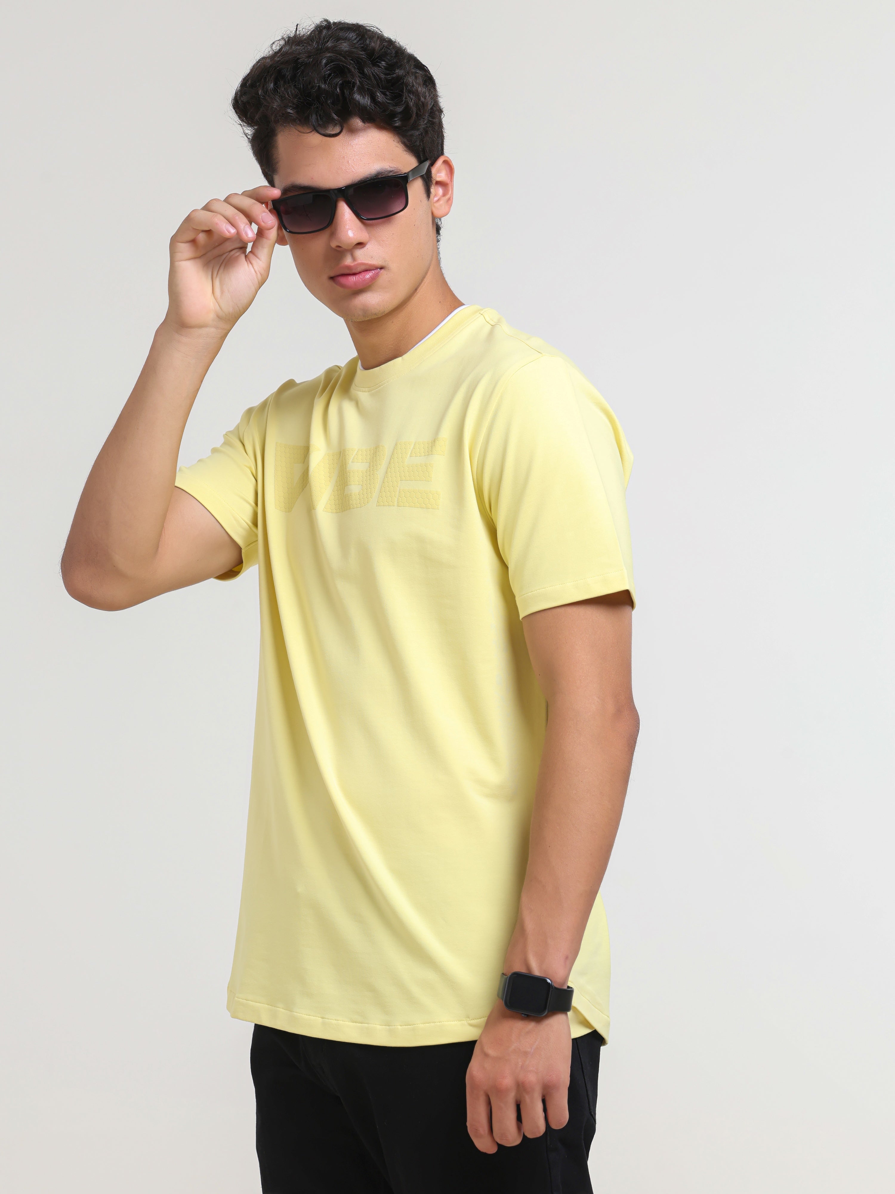 Double Rib Neck Fashion Tee