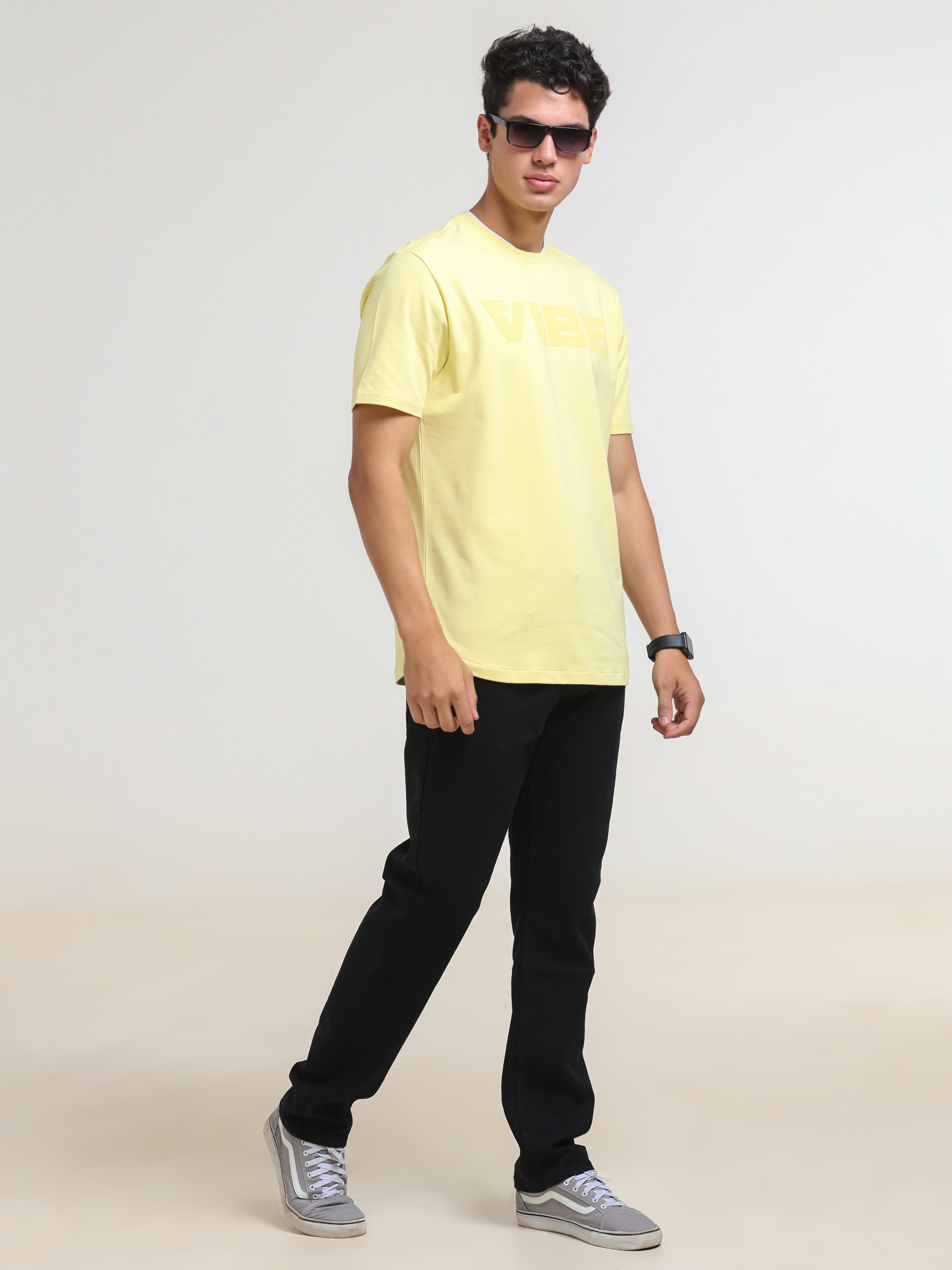 Double Rib Neck Fashion Tee