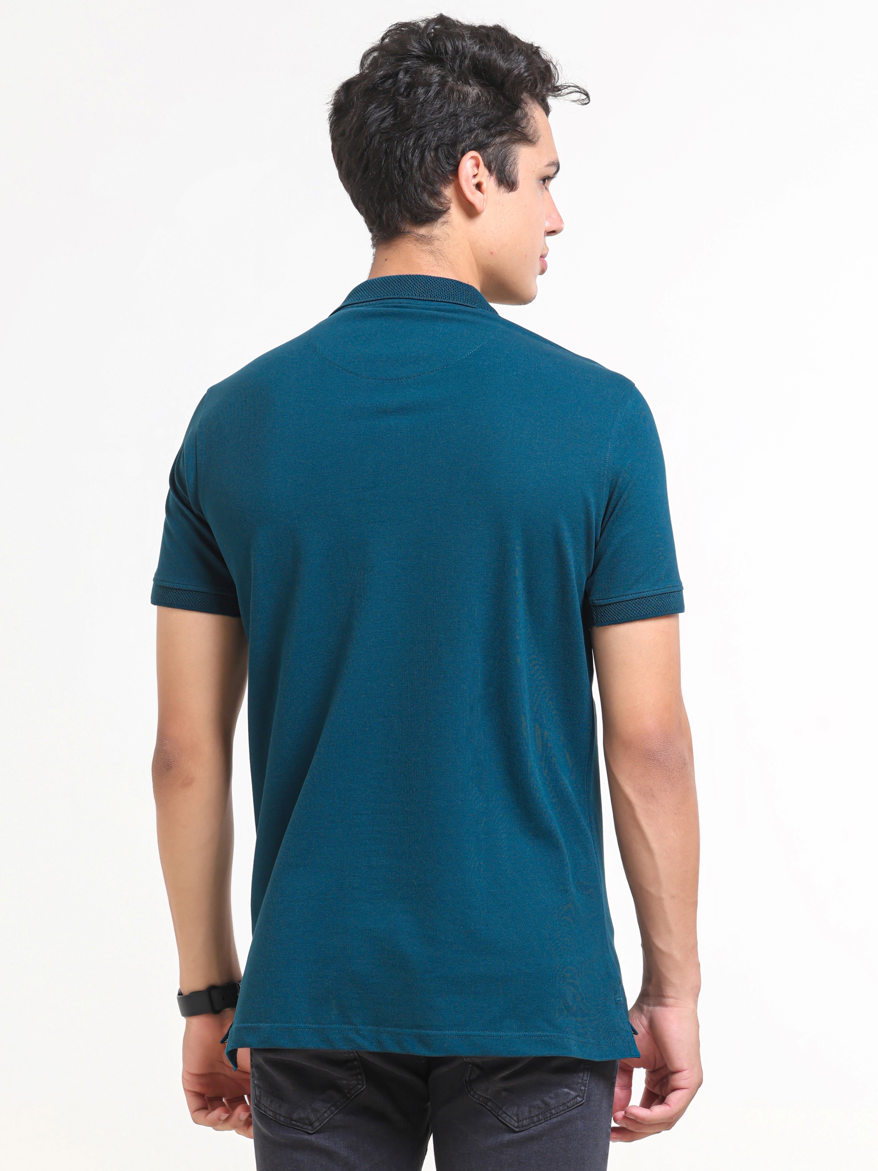 Solid Polo with Pocket