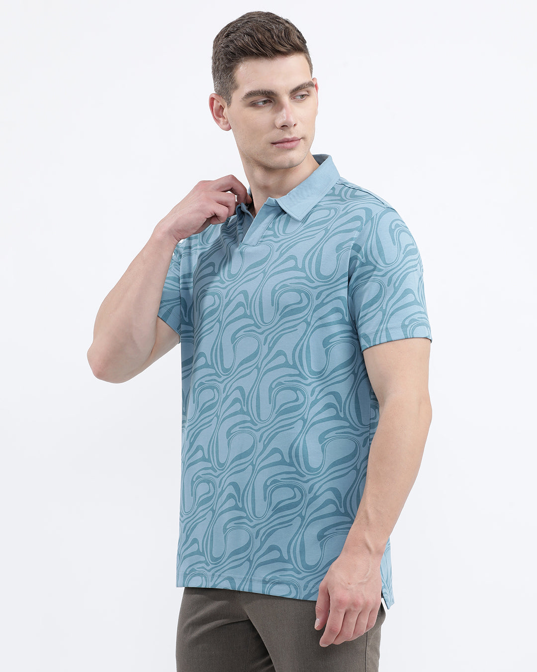 Waves Printed Polo