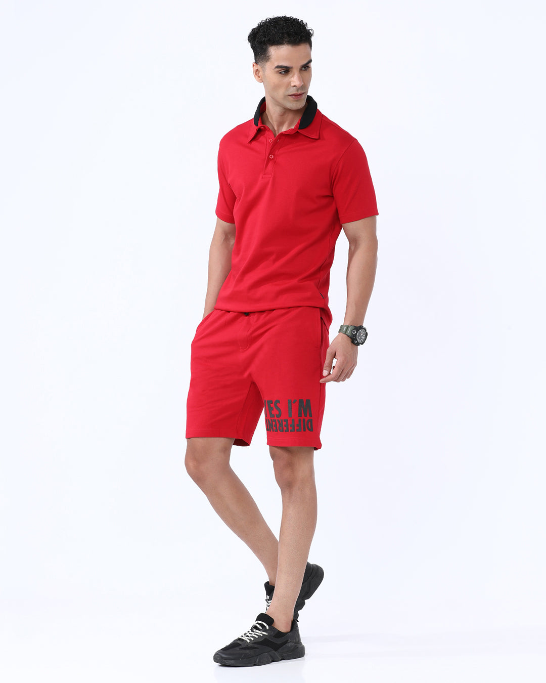 Day Break Solid Knitted Shorts