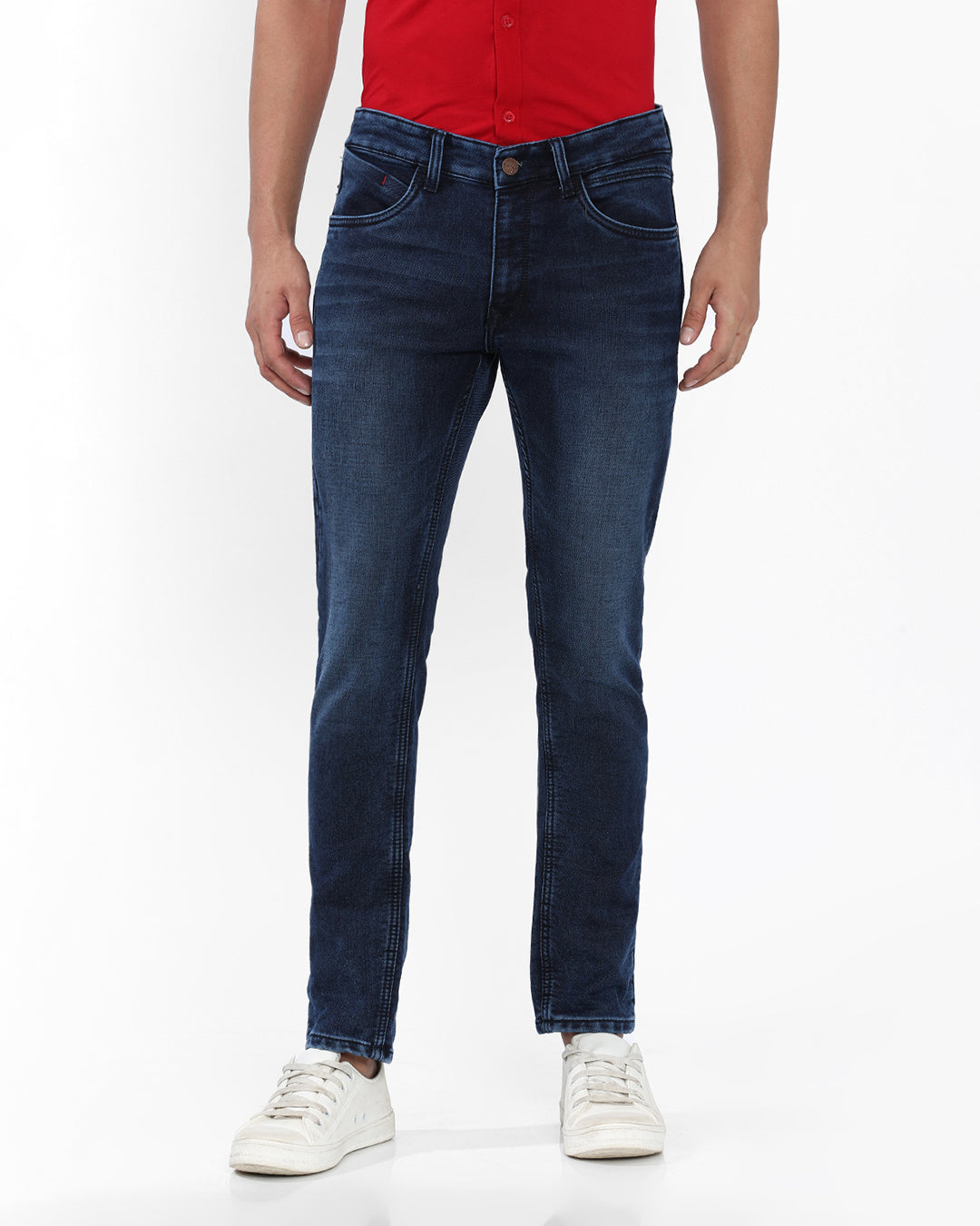Mid Wash Slim Fit Jeans