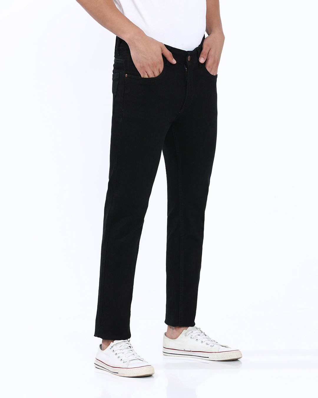 Mid Wash Slim Fit Jeans