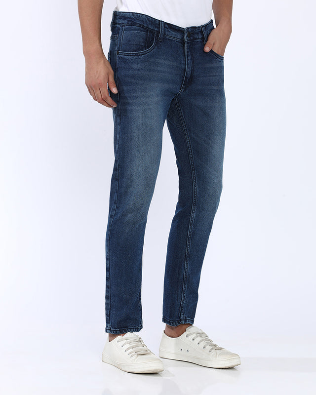 Mid Wash Slim Fit Jeans