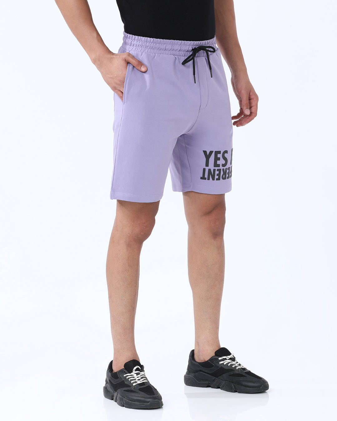 Day Break Solid Knitted Shorts