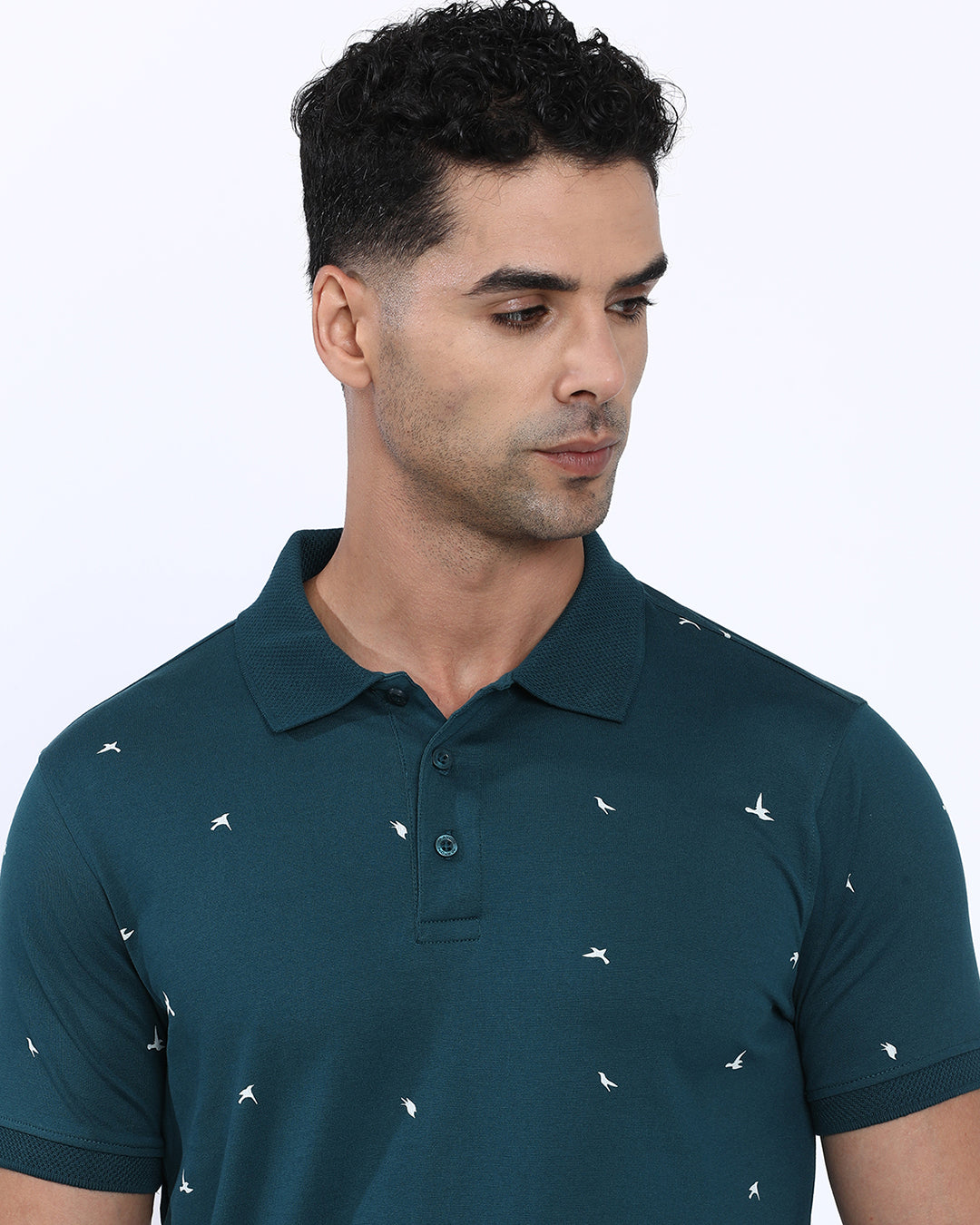 Birds Printed Polo