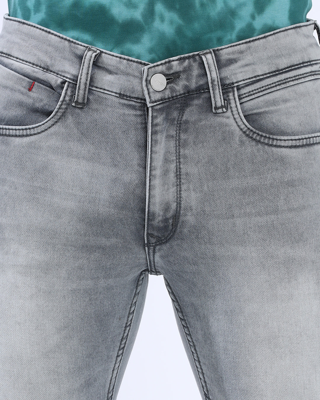 Mid Wash Slim Fit Jeans