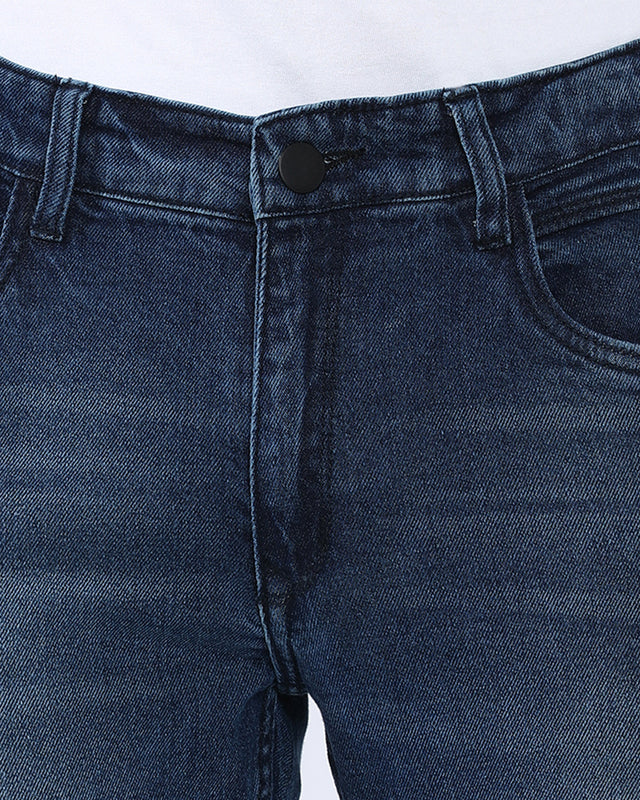 Mid Wash Slim Fit Jeans