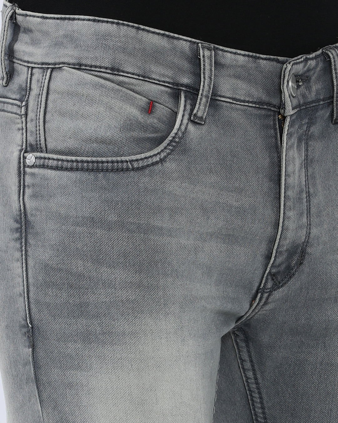 Mid Grey Wash Slim Fit Jeans