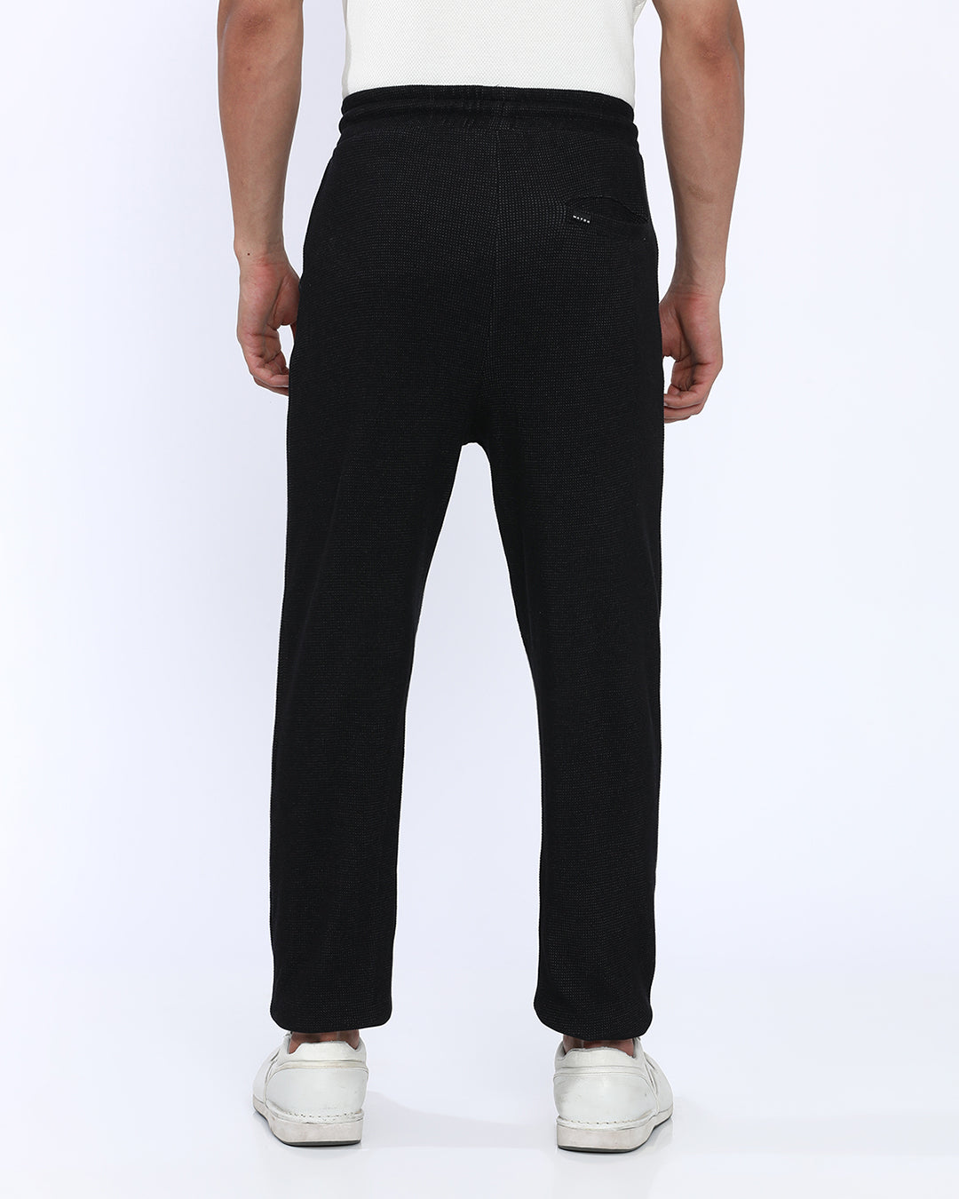 Black Solid Joggers