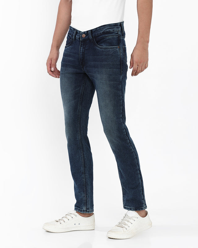 Mid Wash Slim Fit Jeans