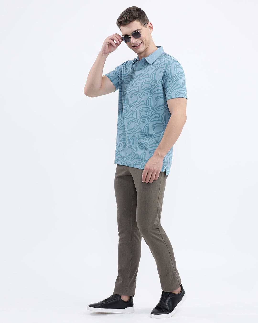 Waves Printed Polo