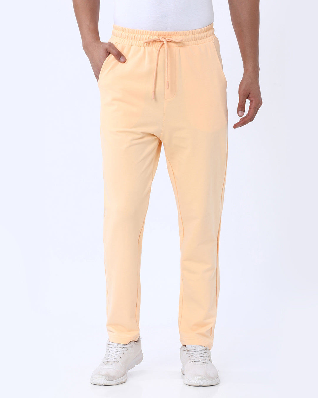 Stone Blue Solid Track Pant