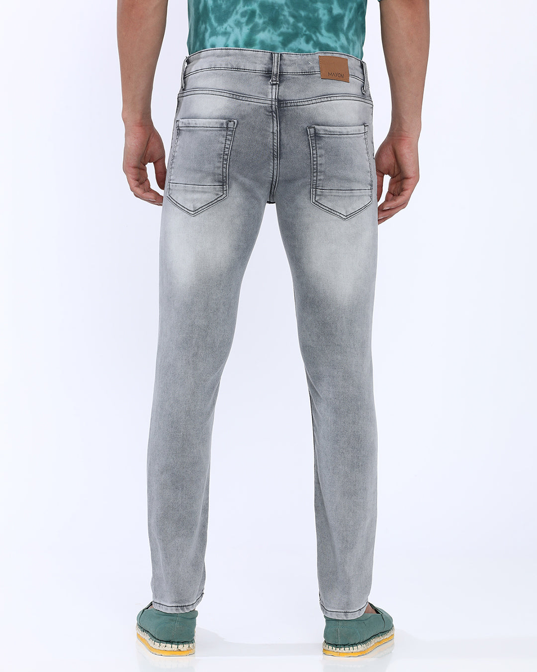 Mid Wash Slim Fit Jeans