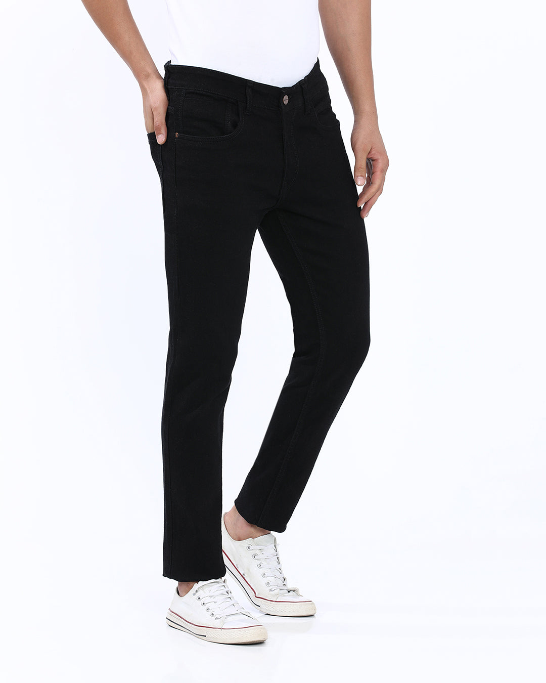 Mid Wash Slim Fit Jeans